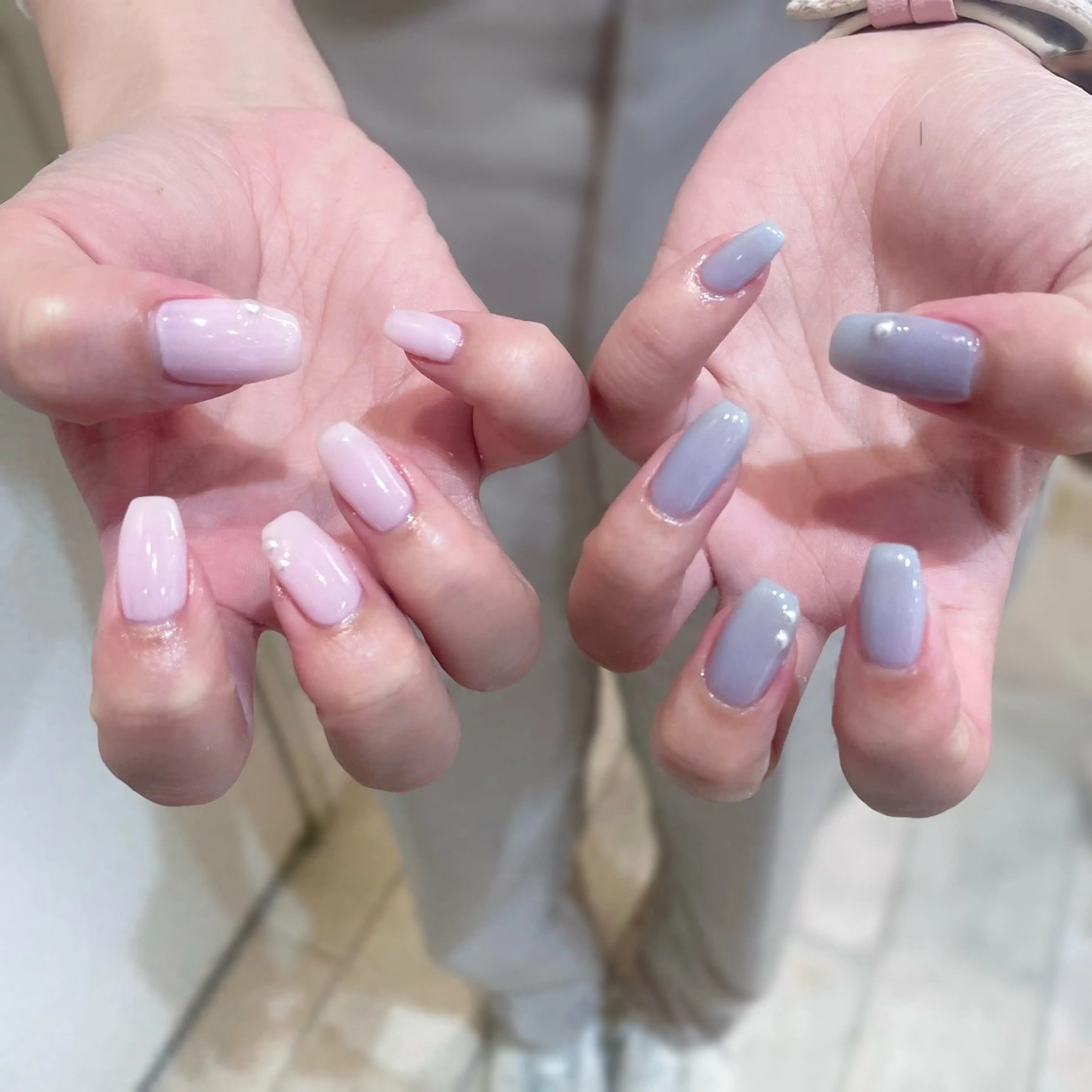 ネイル シンプルネイル ハンドネイル Tsuki🌙/渋谷 /パラジェルのネイルデザイン