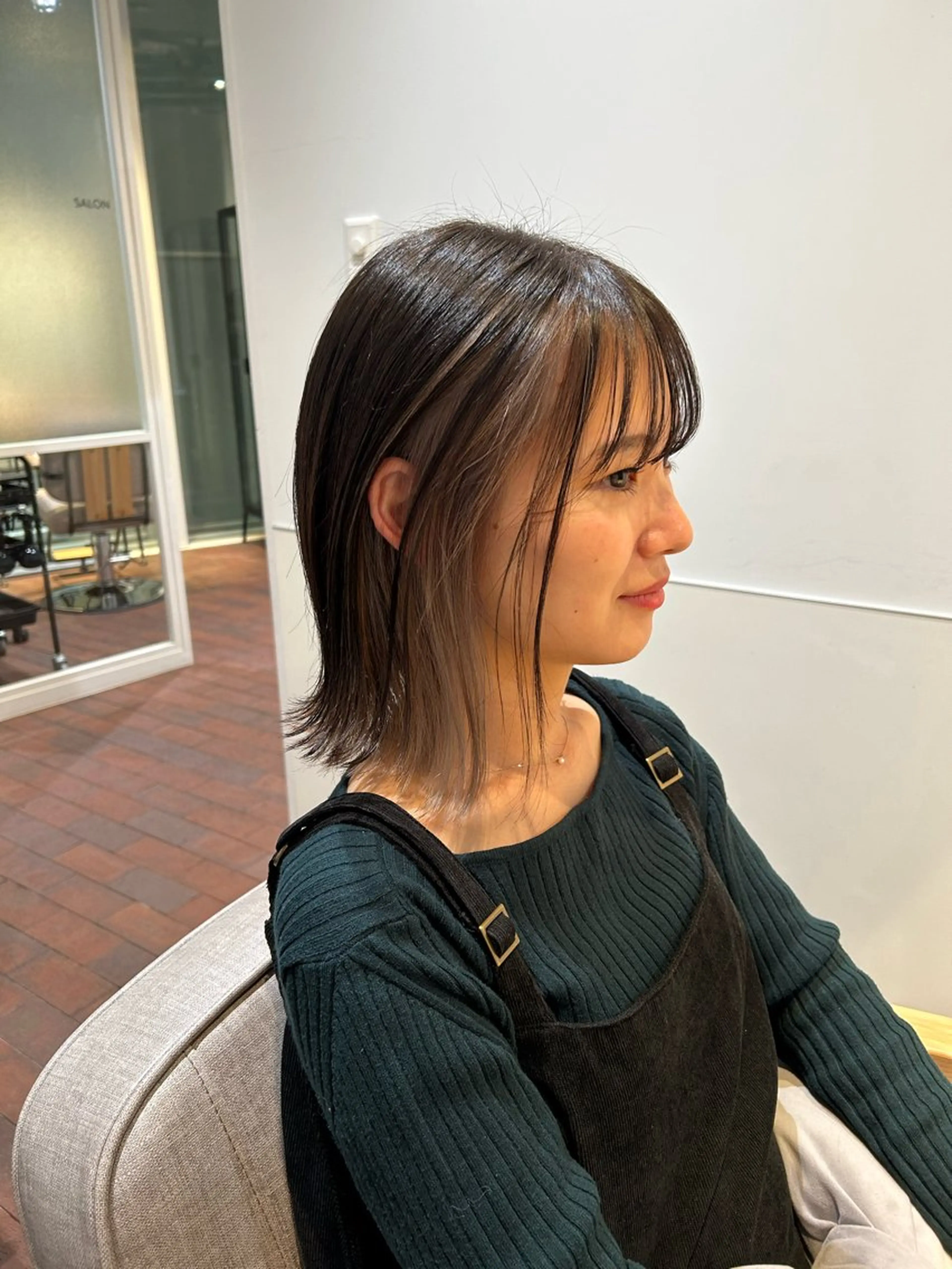 ショート カラー カット ヘアカラー トリートメント gotoday　shaire　saron所属・miu. ボブ/透け感カラーのヘアスタイル