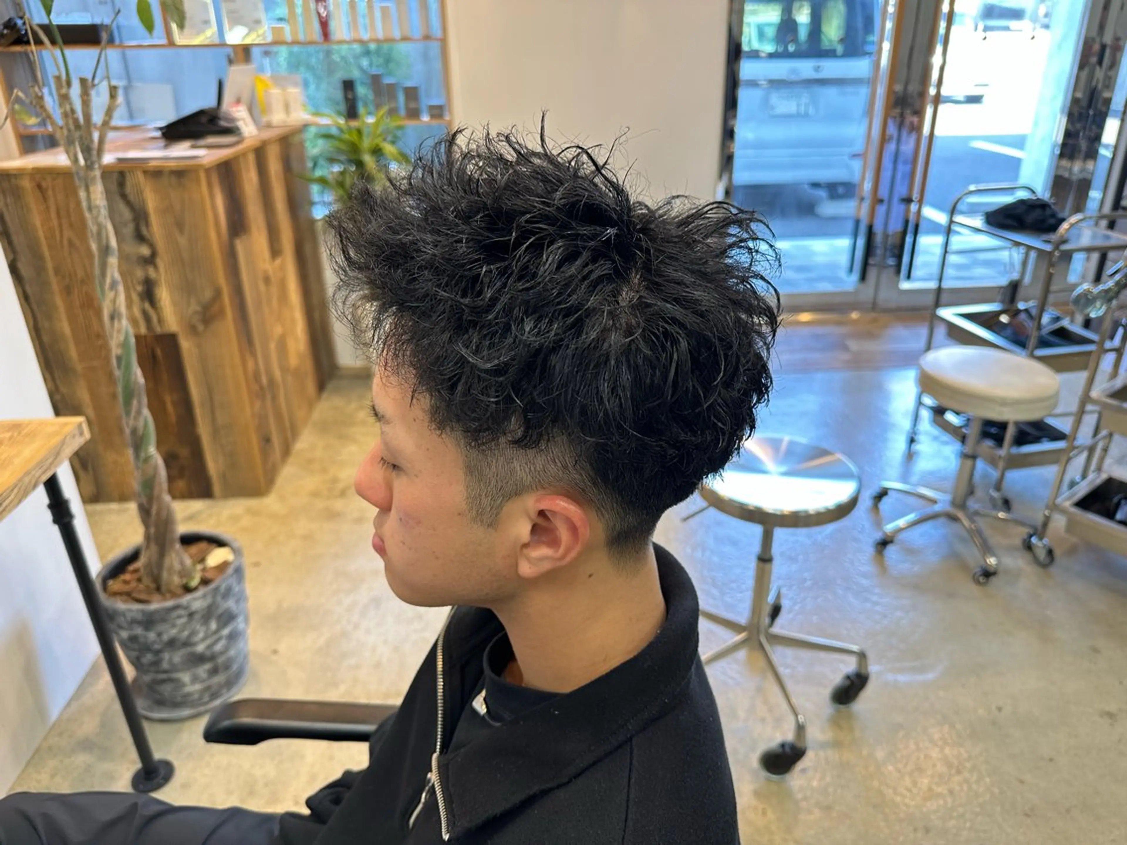 メンズショートパーマの写真