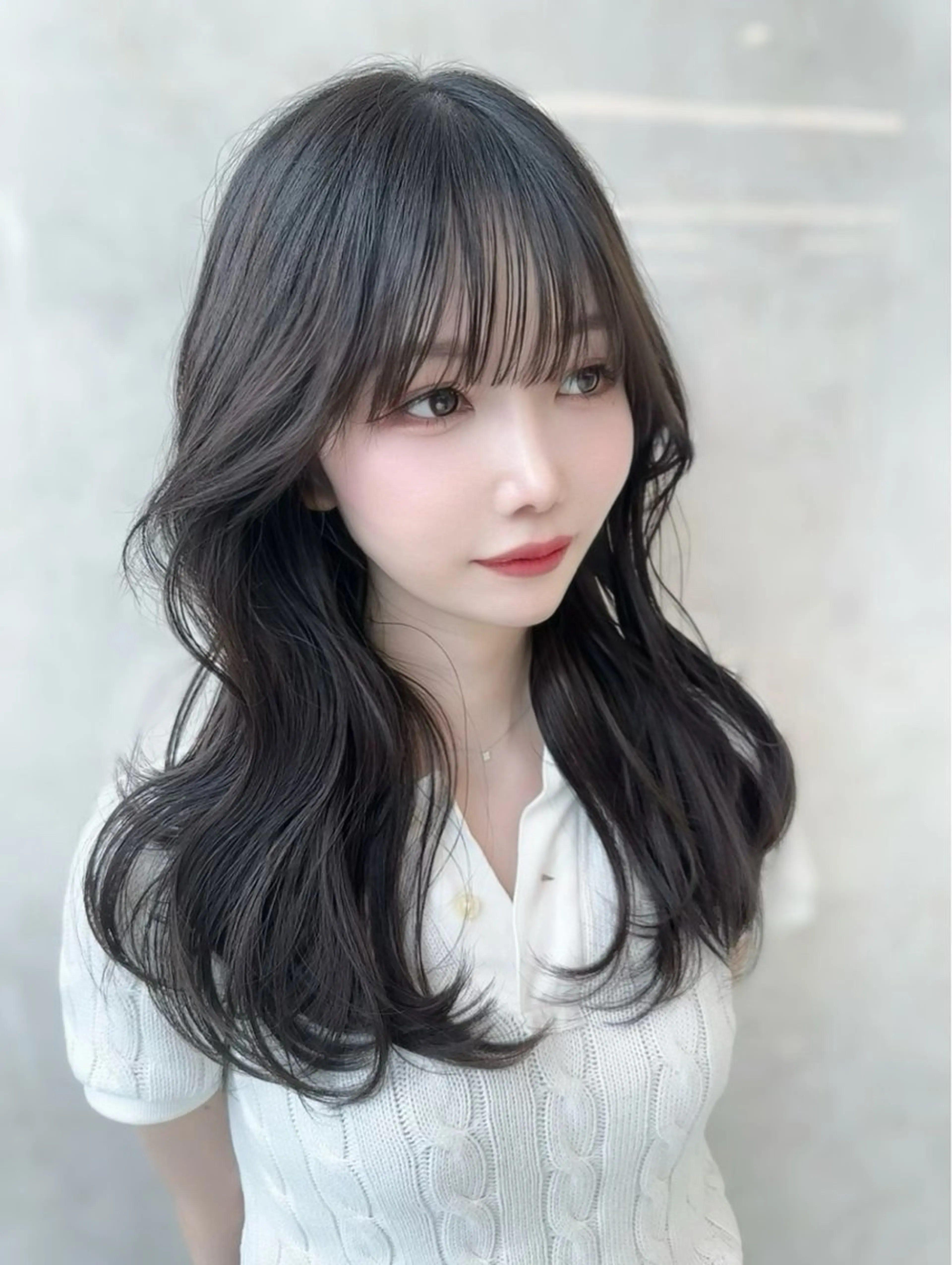 セミロング 韓国風ヘア レイヤーカット カット トリートメント 似合わせ/レイヤー /顔まわり/池田歩樹のヘアスタイル