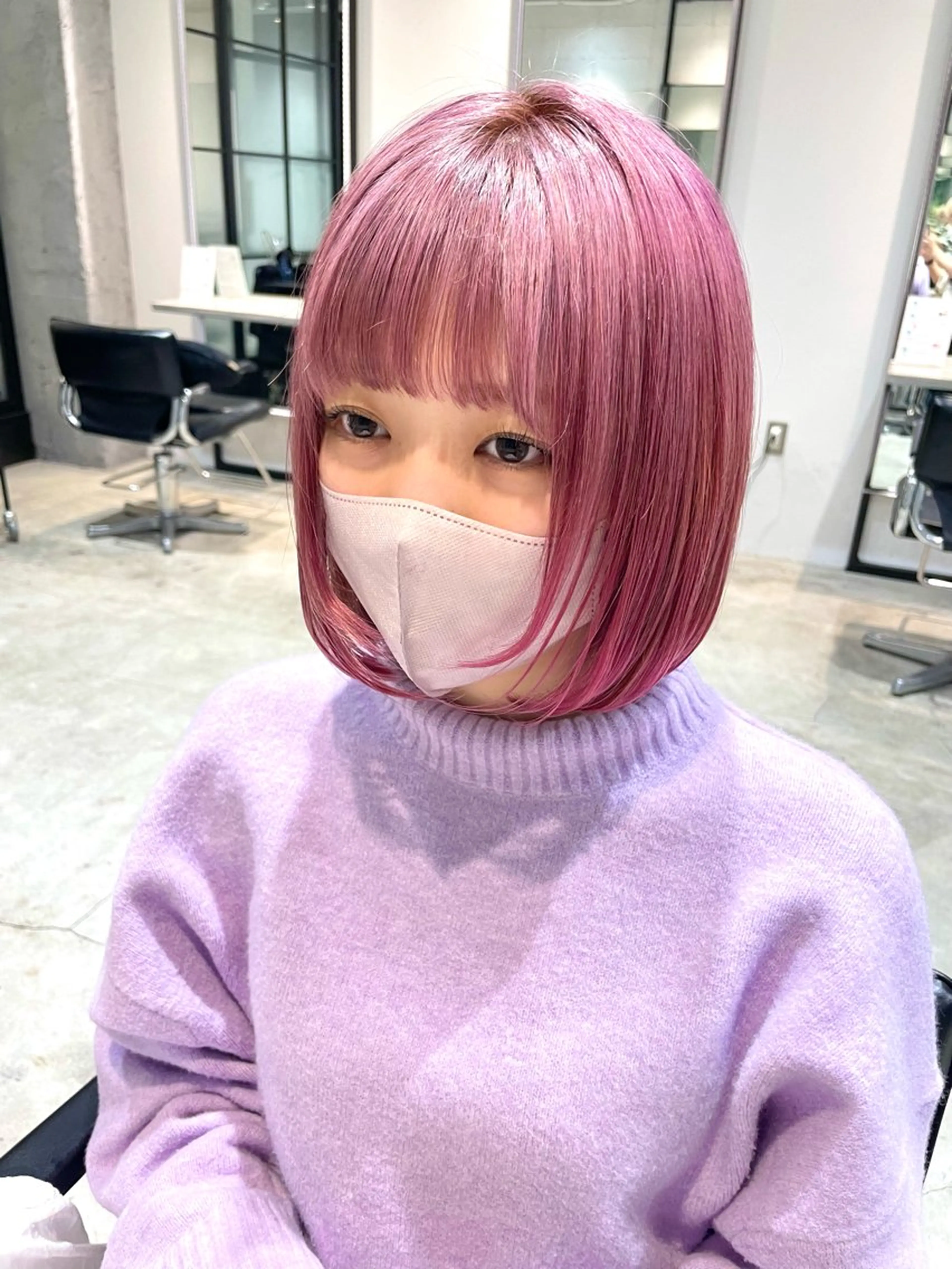 ミディアム F.所属・miku 🍑髪質改善サロンのヘアスタイル