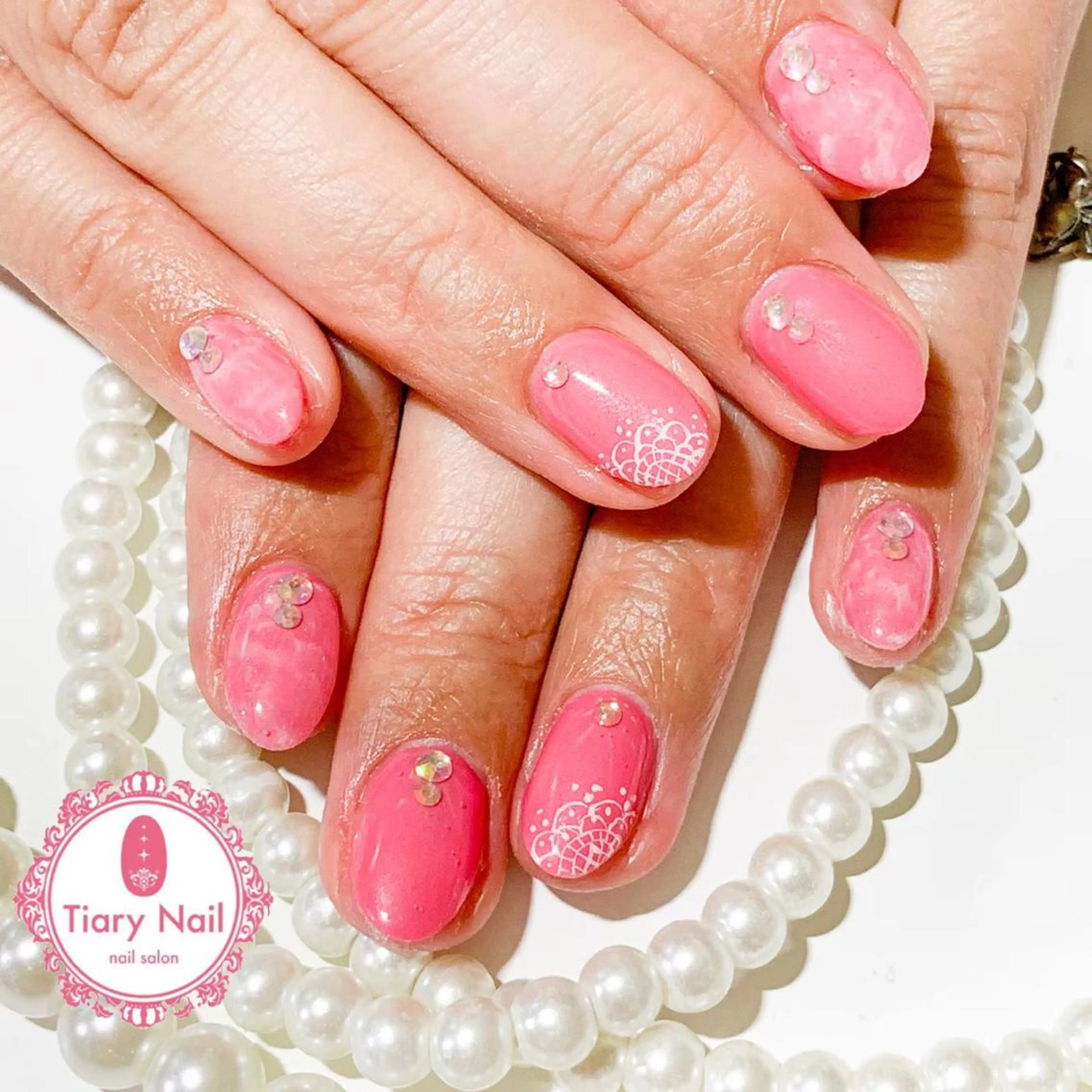 ネイル 💗🪽Tiary Nail🪽💗のネイルデザイン