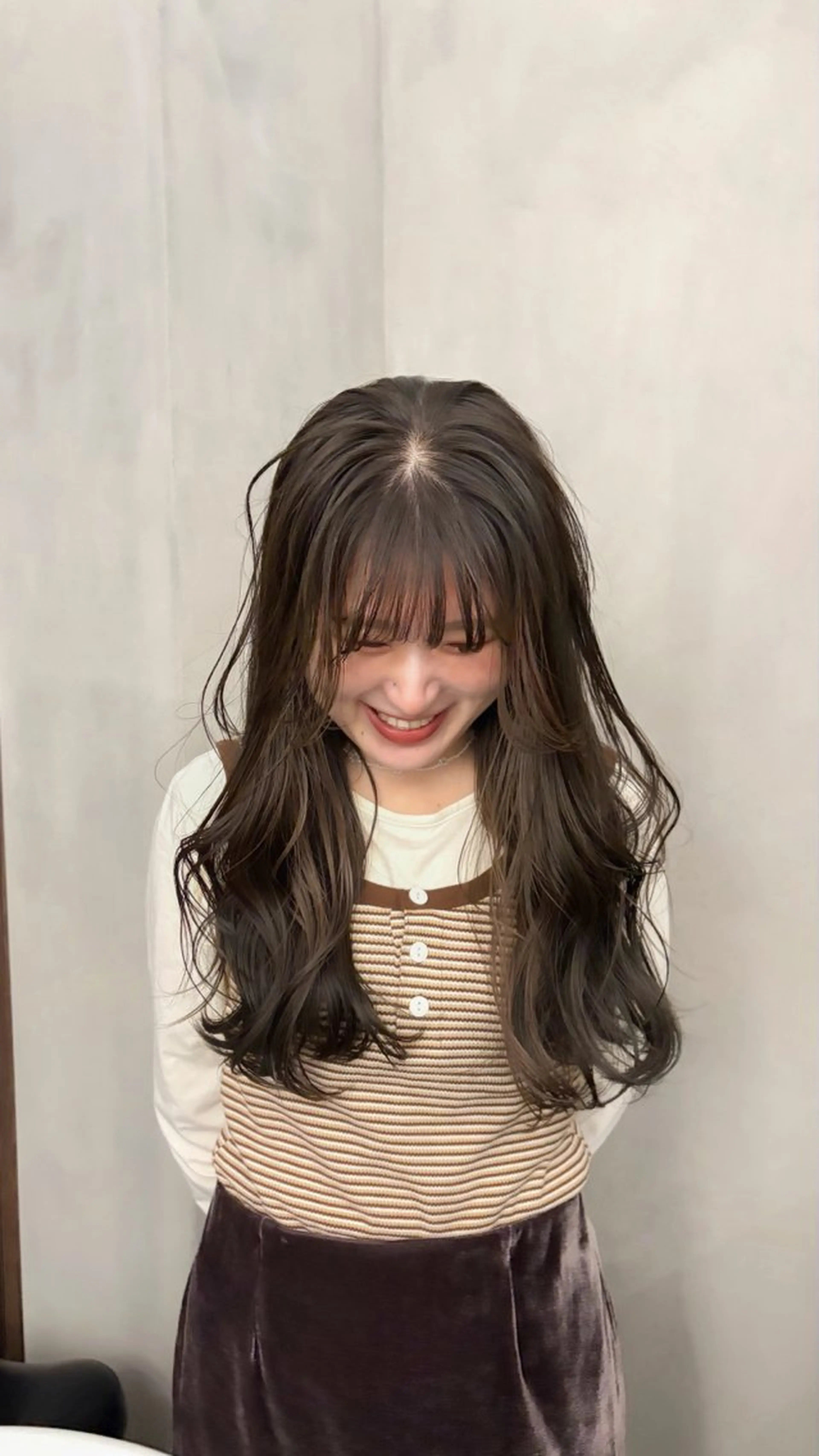 ロング ヘアカラー ブリーチなし透明感/ レイヤー/天王寺のヘアスタイル