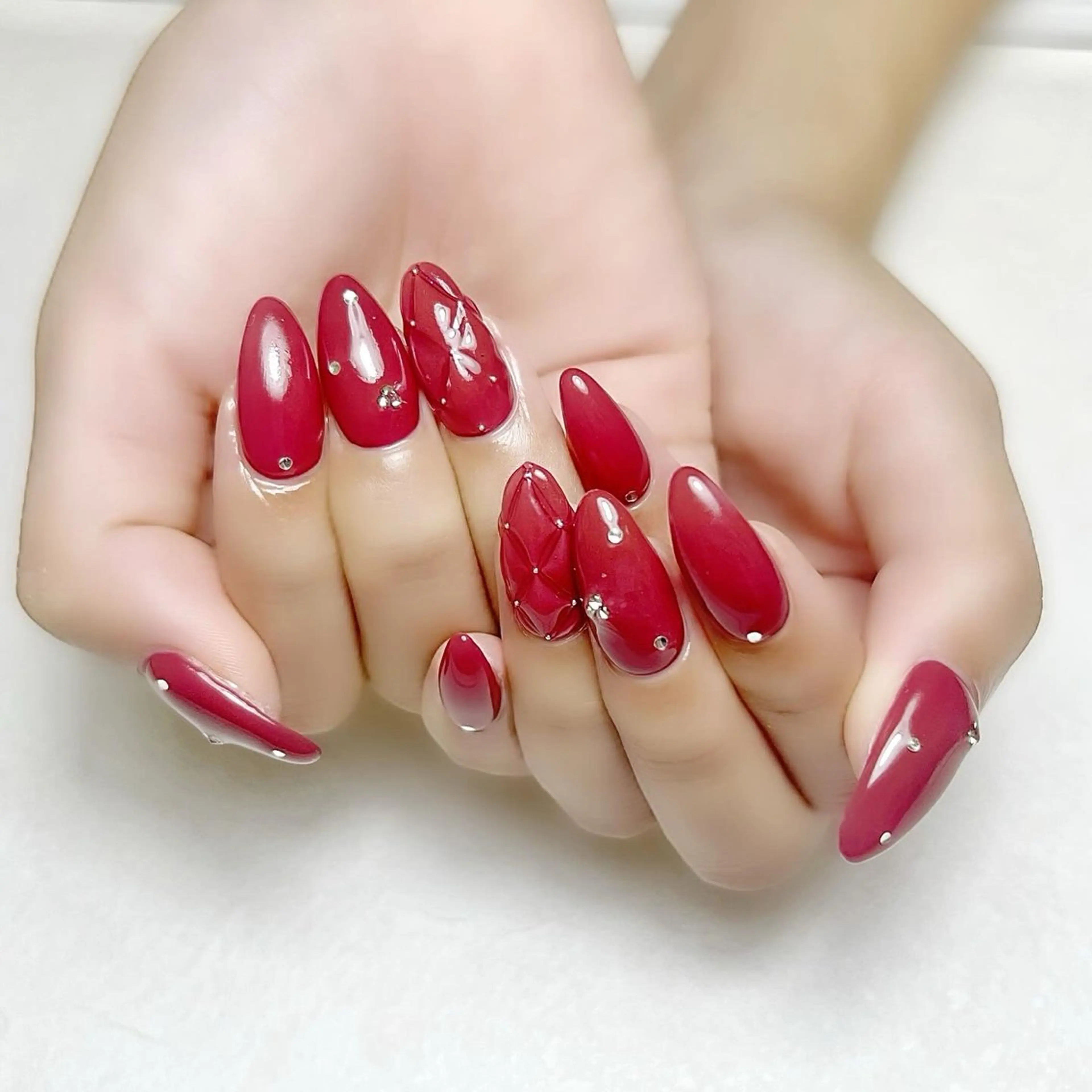 ネイル ボルドー rouse nail RISATOのネイルデザイン