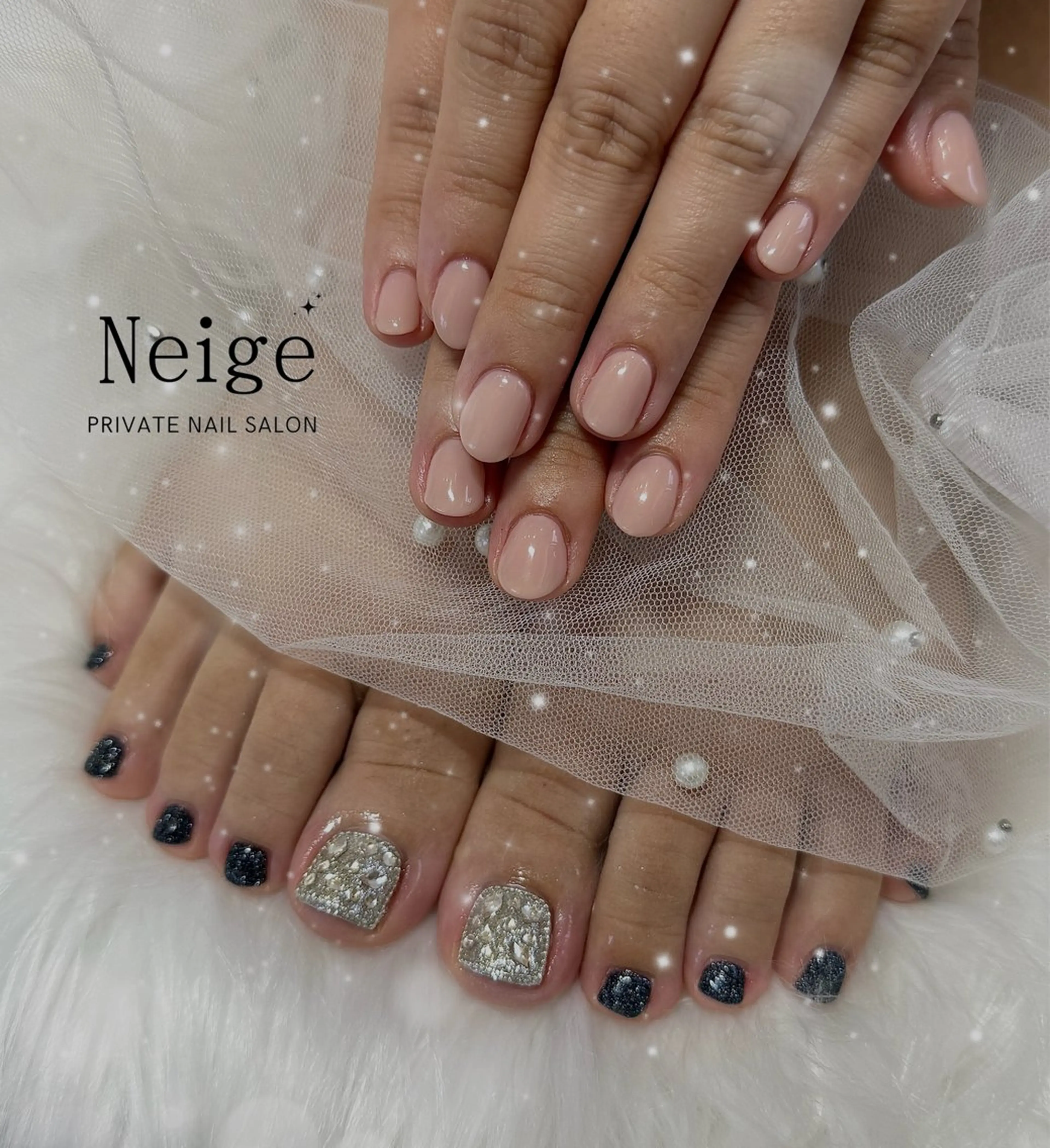 ネイル フラッシュネイル ワンカラーネイル Neige所属・Neige 𓂃 aiのネイルデザイン