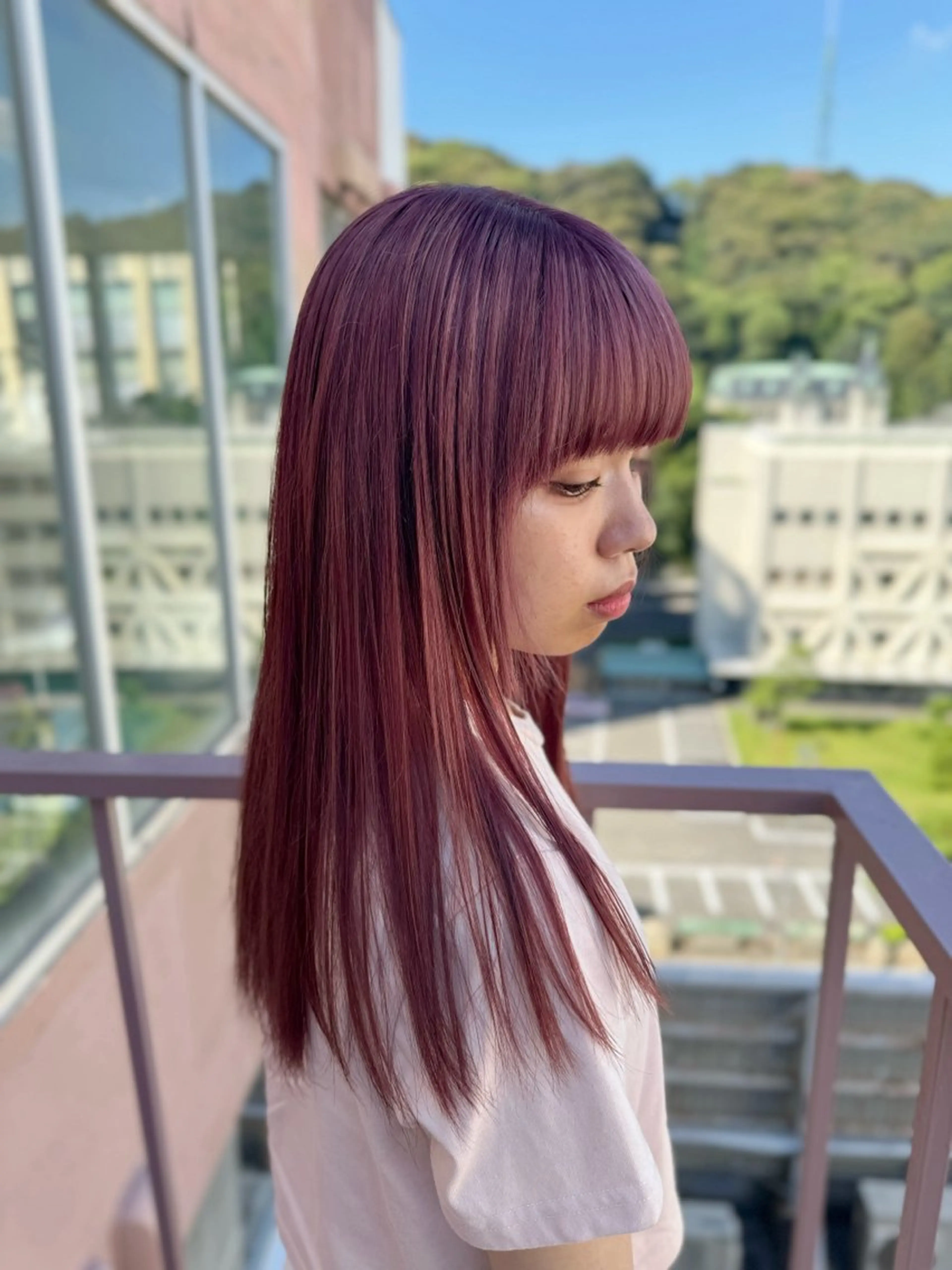 セミロング カラー ピンクカラー ヘアカラー Viage （ビアージュ）のヘアスタイル