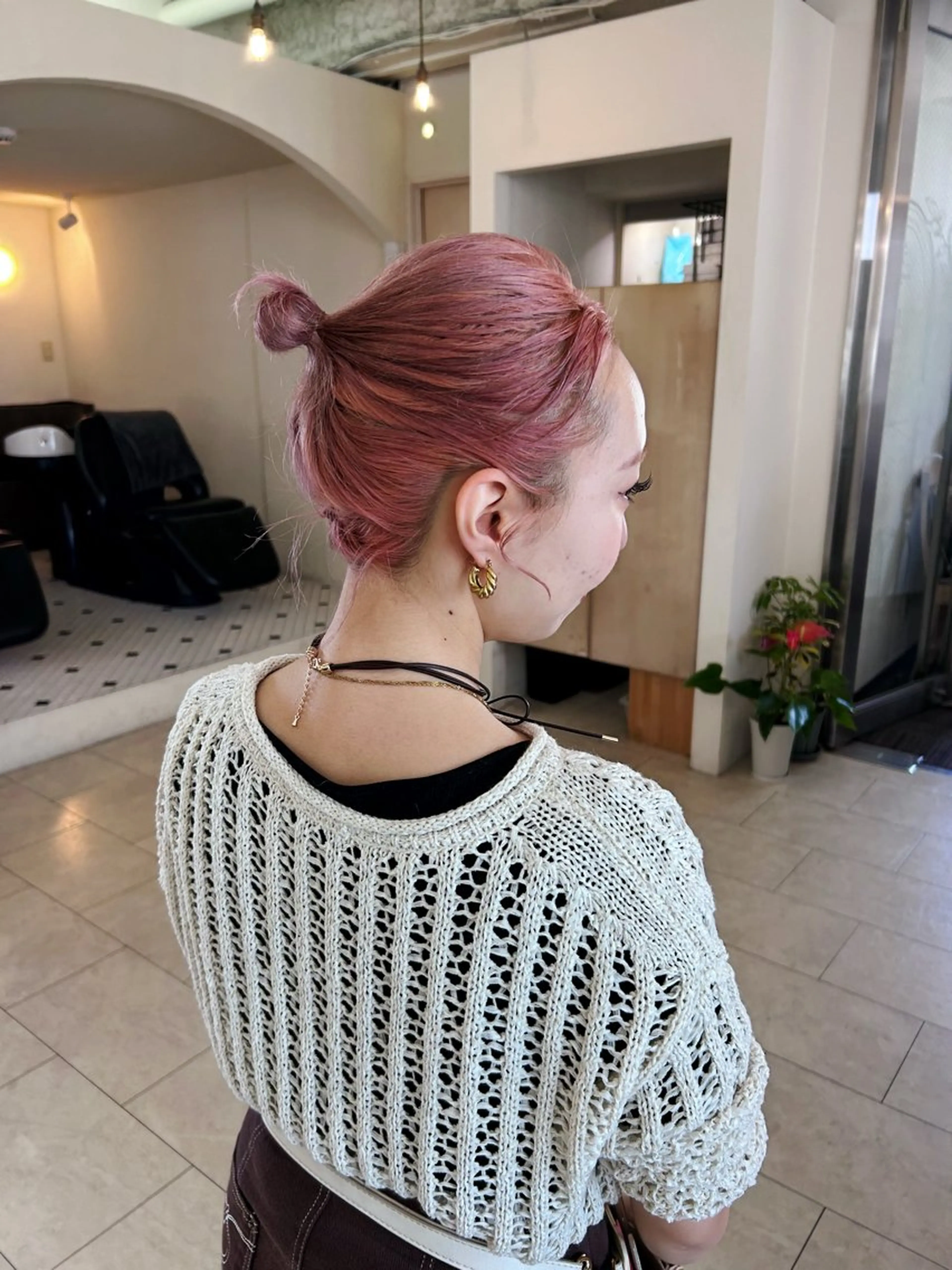 ミディアム カラー ブリーチ ハイトーン/ ヘアセット.nanoのヘアスタイル