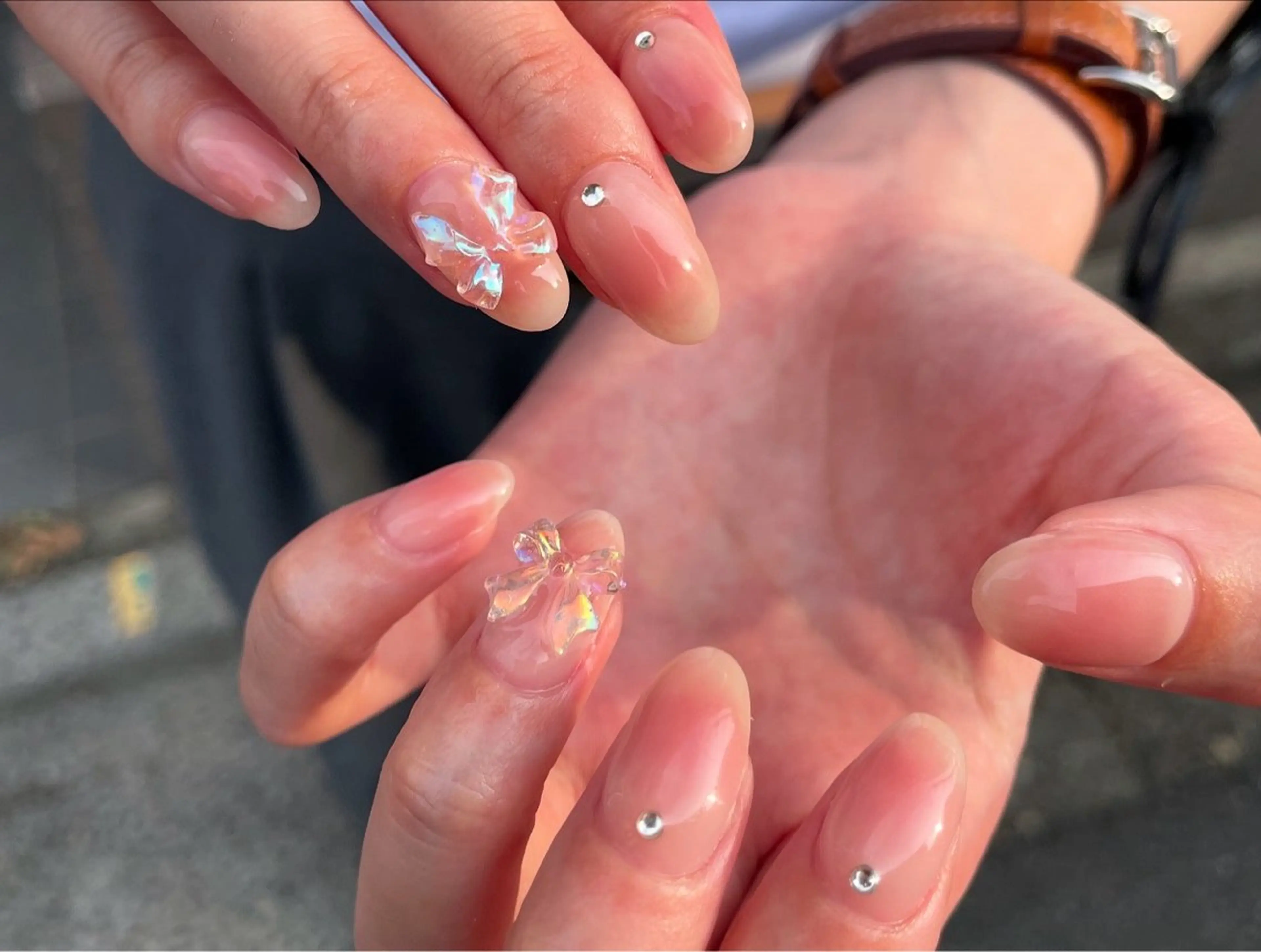 ネイル チークネイル ガーリー オフィスネイル ピンク シンプルネイル ハンドネイル ハンドケア 🎀NAIL🎀 AI🪄︎︎◝✩のネイルデザイン