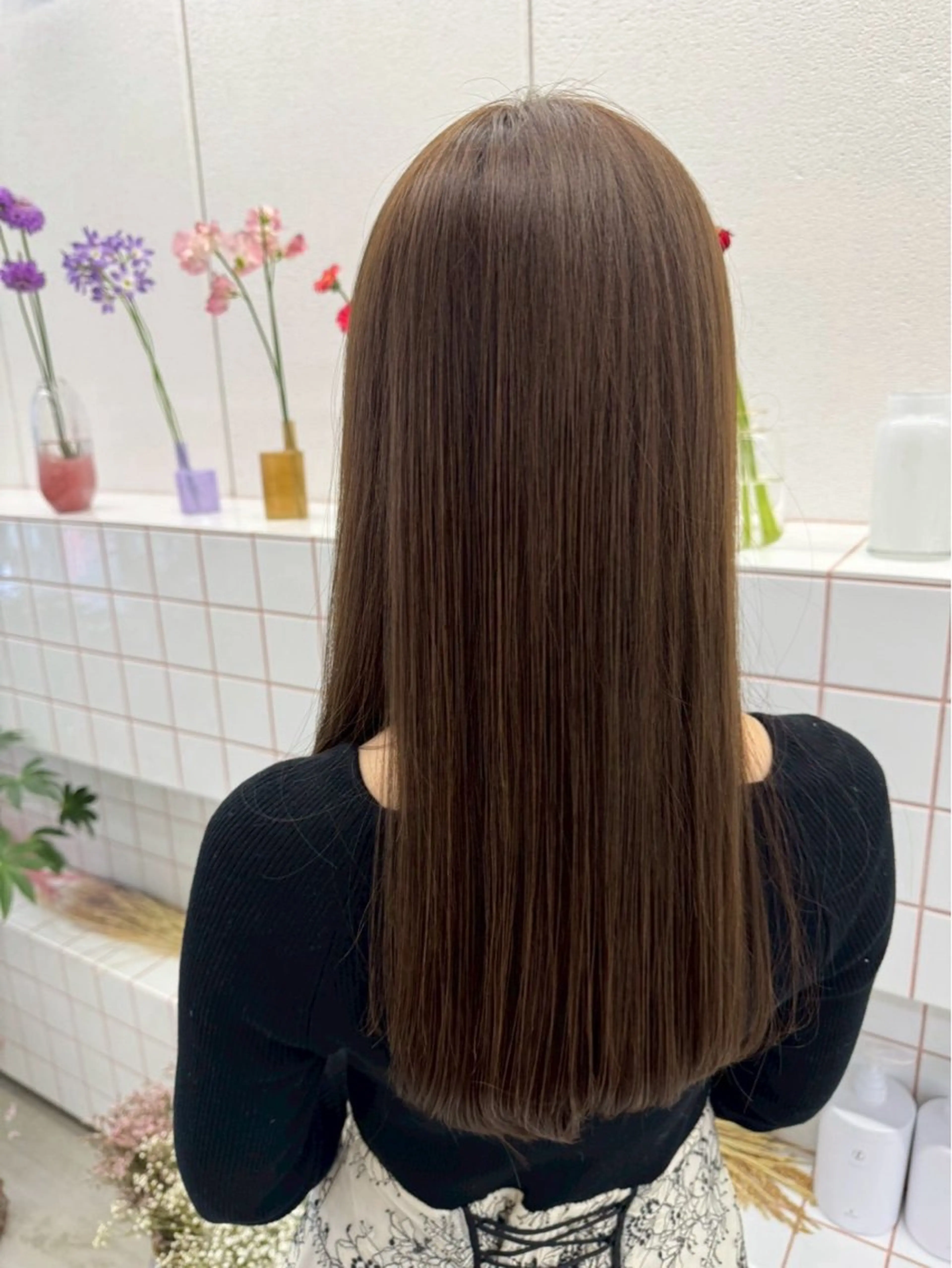 【髪質改善×縮毛矯正】酸性ストレート+カラーの写真