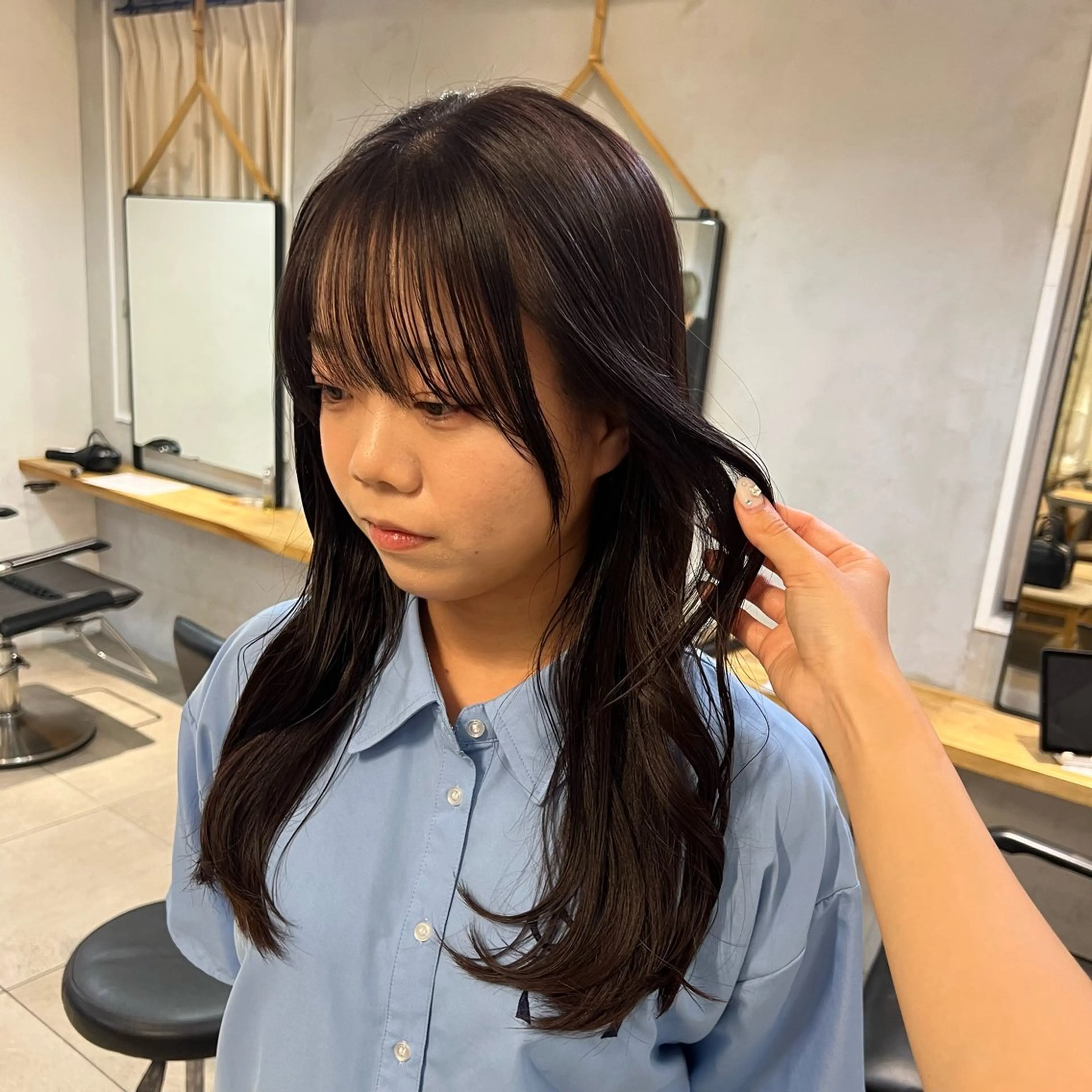 ロング カラー ヘアカラー Lomalia もえかのヘアスタイル