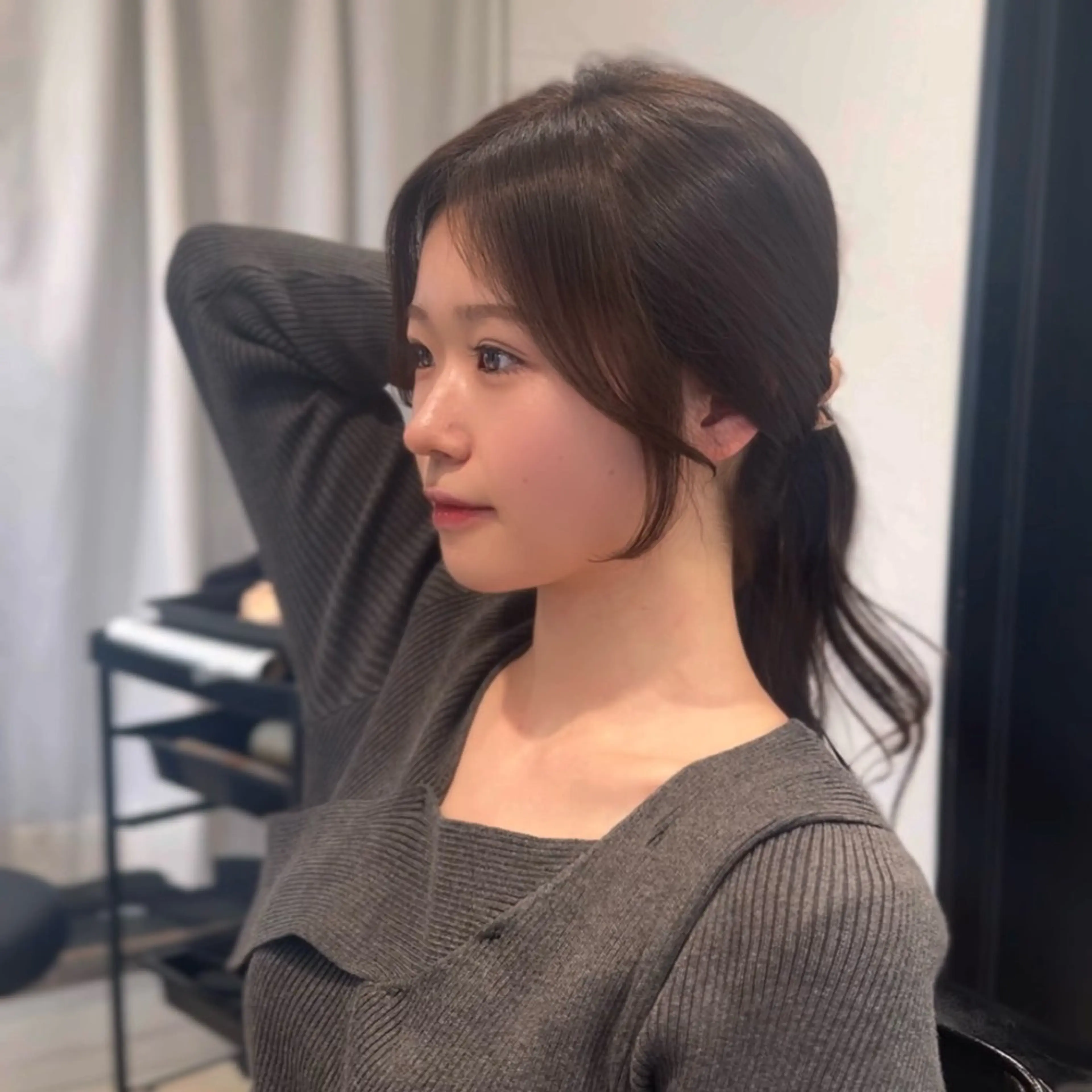 セミロング カラー ヘアアレンジ IVY所属・髪質改善/韓国ヘア 顔まわり特化yutoのヘアスタイル