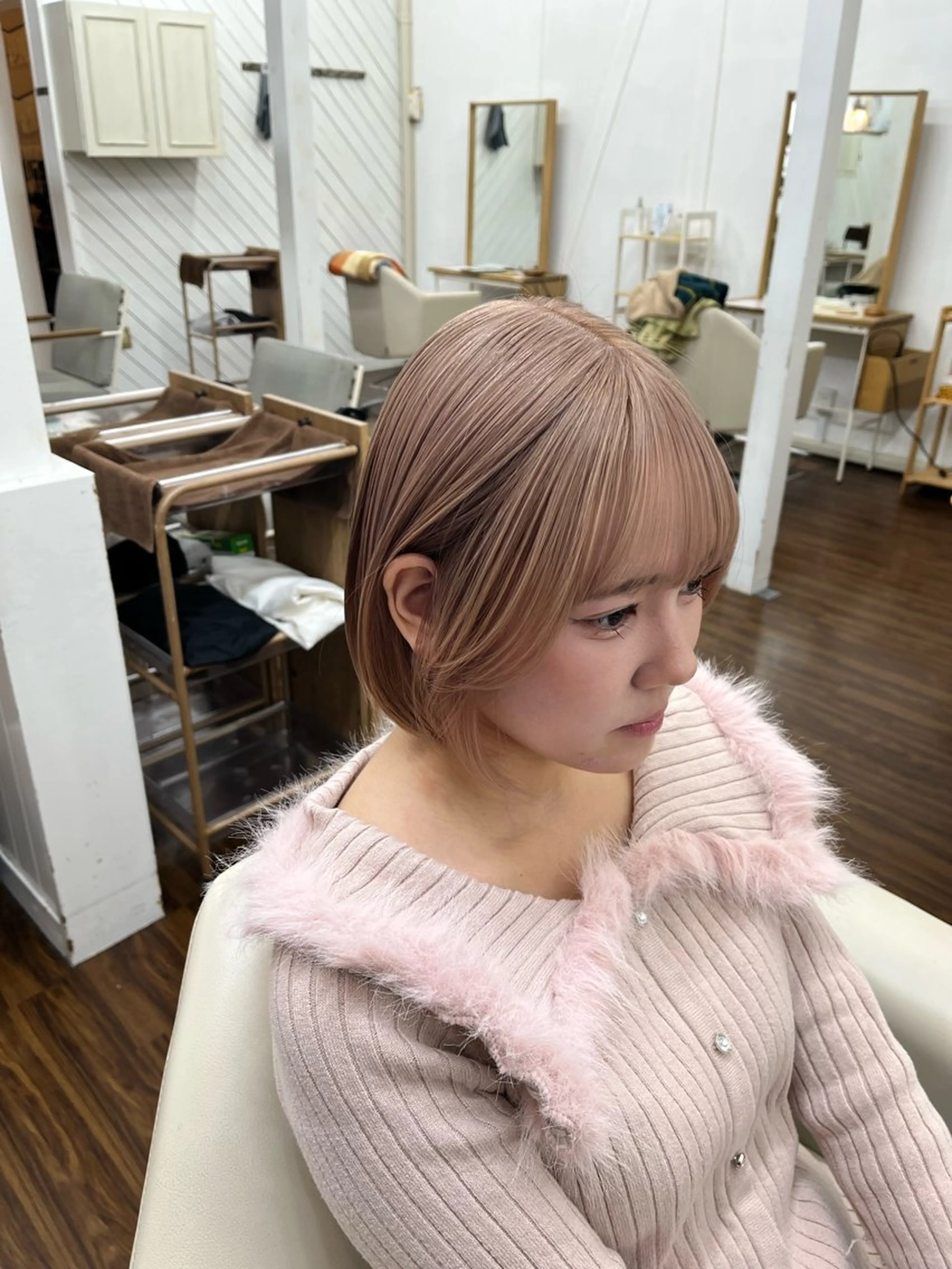 ミディアム カラー カット ヘアカラー トリートメント YUIMARL 倉敷店🌸SAEのヘアスタイル
