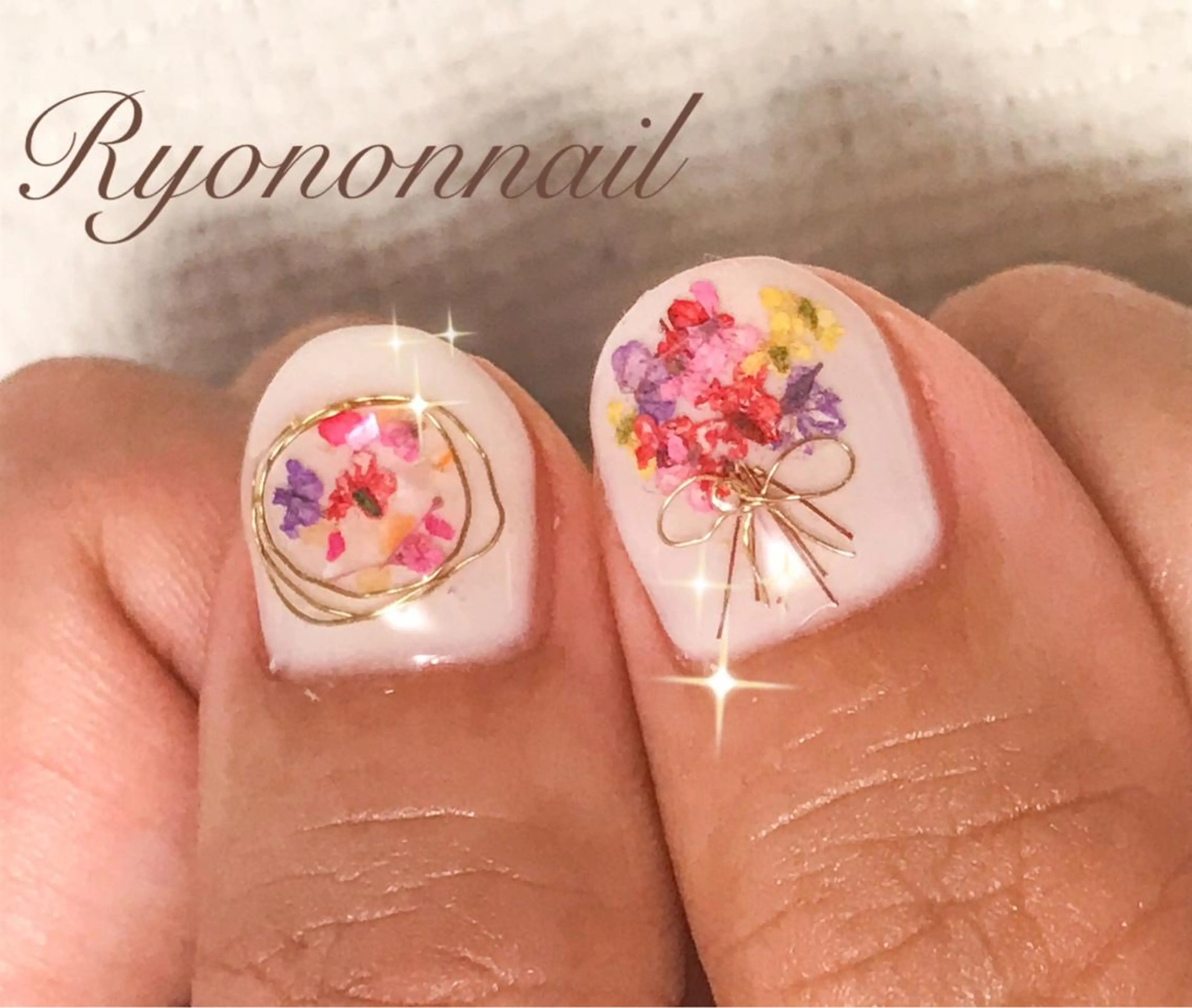 ネイル アートネイル フラワーネイル Ryononnail(リョノンネイル)所属・Ryononnail 上谷典子のネイルデザイン
