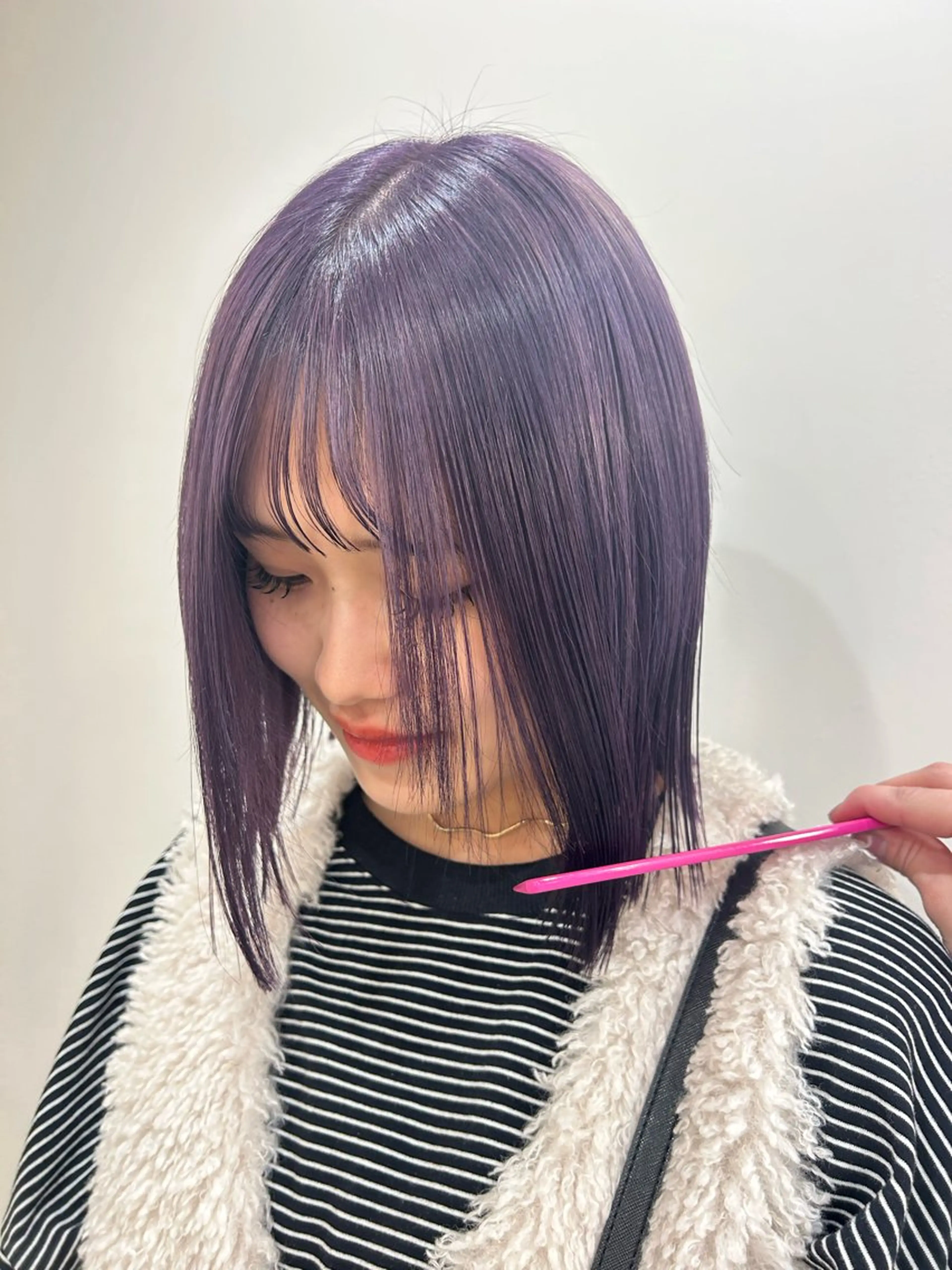 ミディアム ヘアカラー hair&eye🎀 /momoKaのヘアスタイル