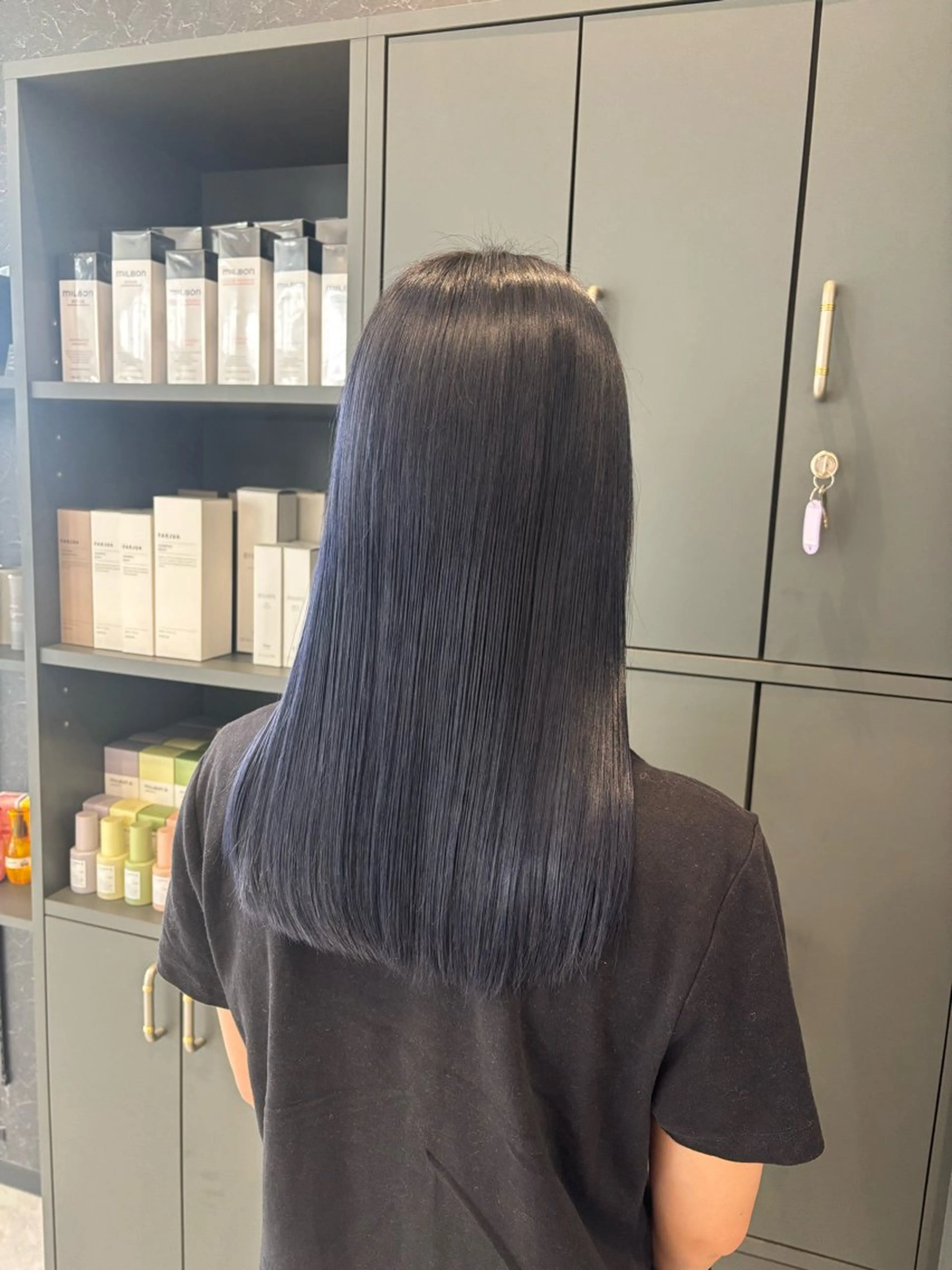 ロング ヘアカラー JILL    hair所属・maki💖 ボブ/縮毛矯正のヘアスタイル