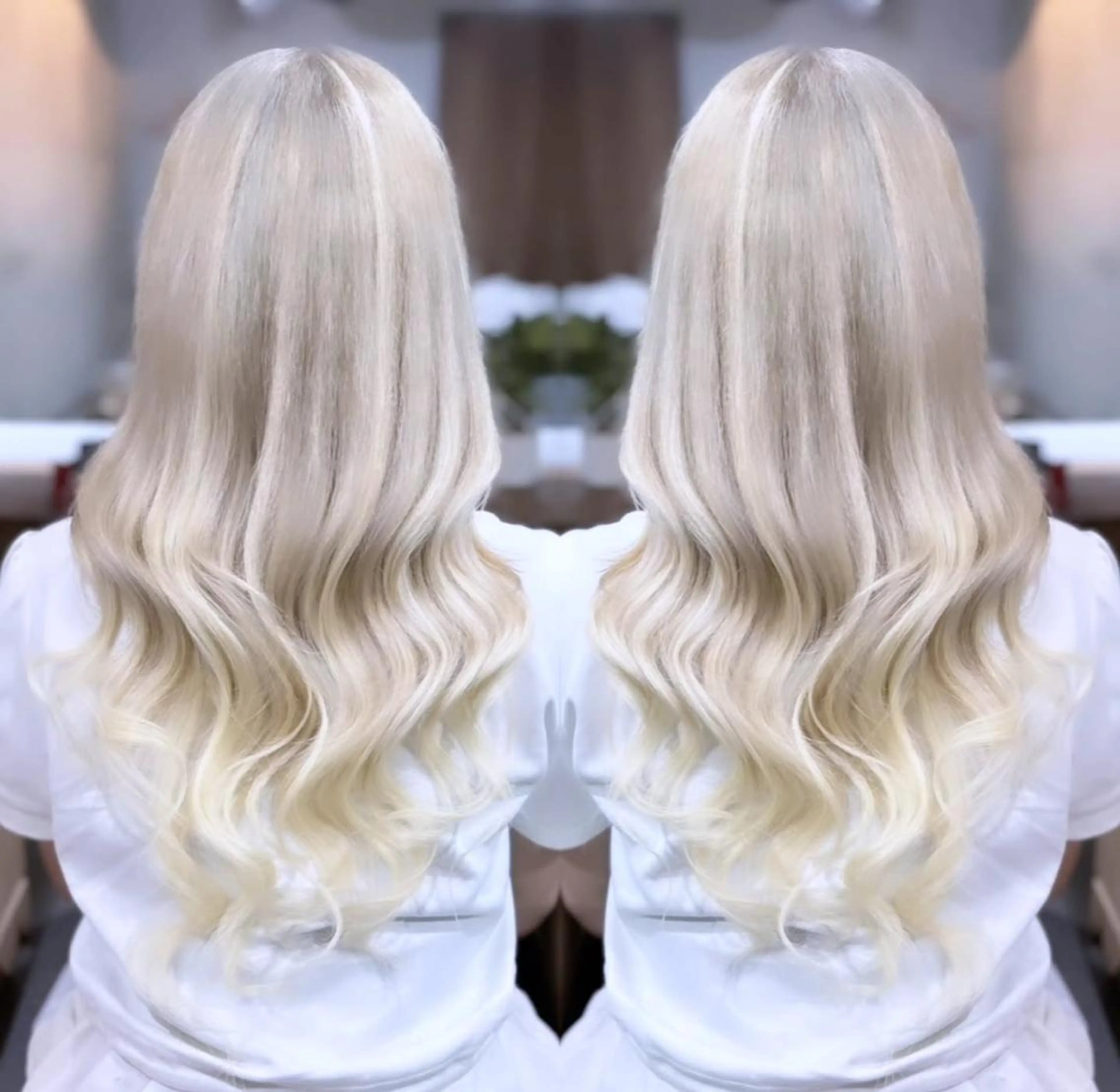 セミロング カラー ヘアアレンジ カット エクステ ♡SNSで大バズり♡ コリアン羽エクステ◎のヘアスタイル