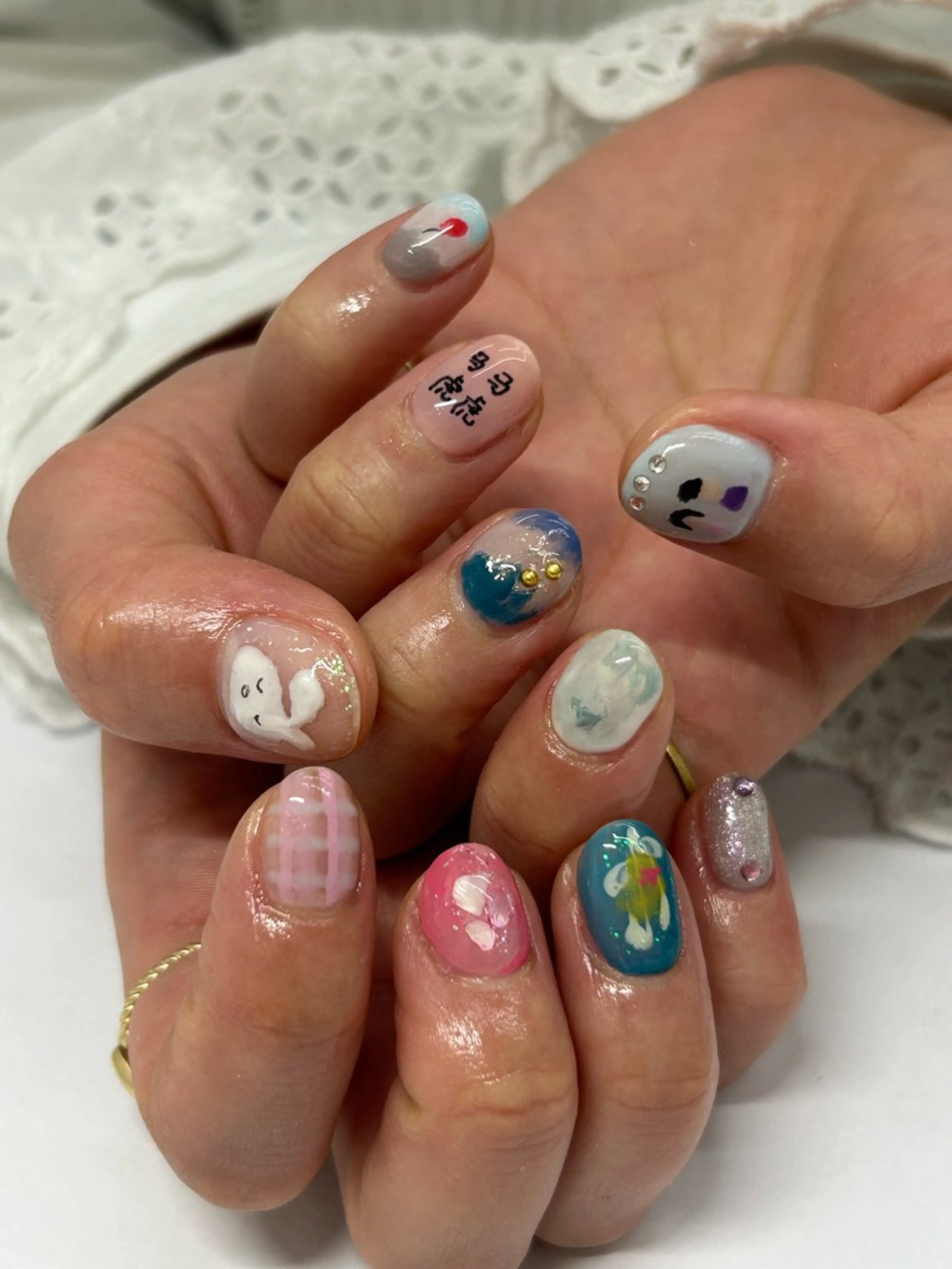 ネイル ハンドネイル プライベートネイルサロンone nail所属・one nail 【カラフル/個性派】のネイルデザイン