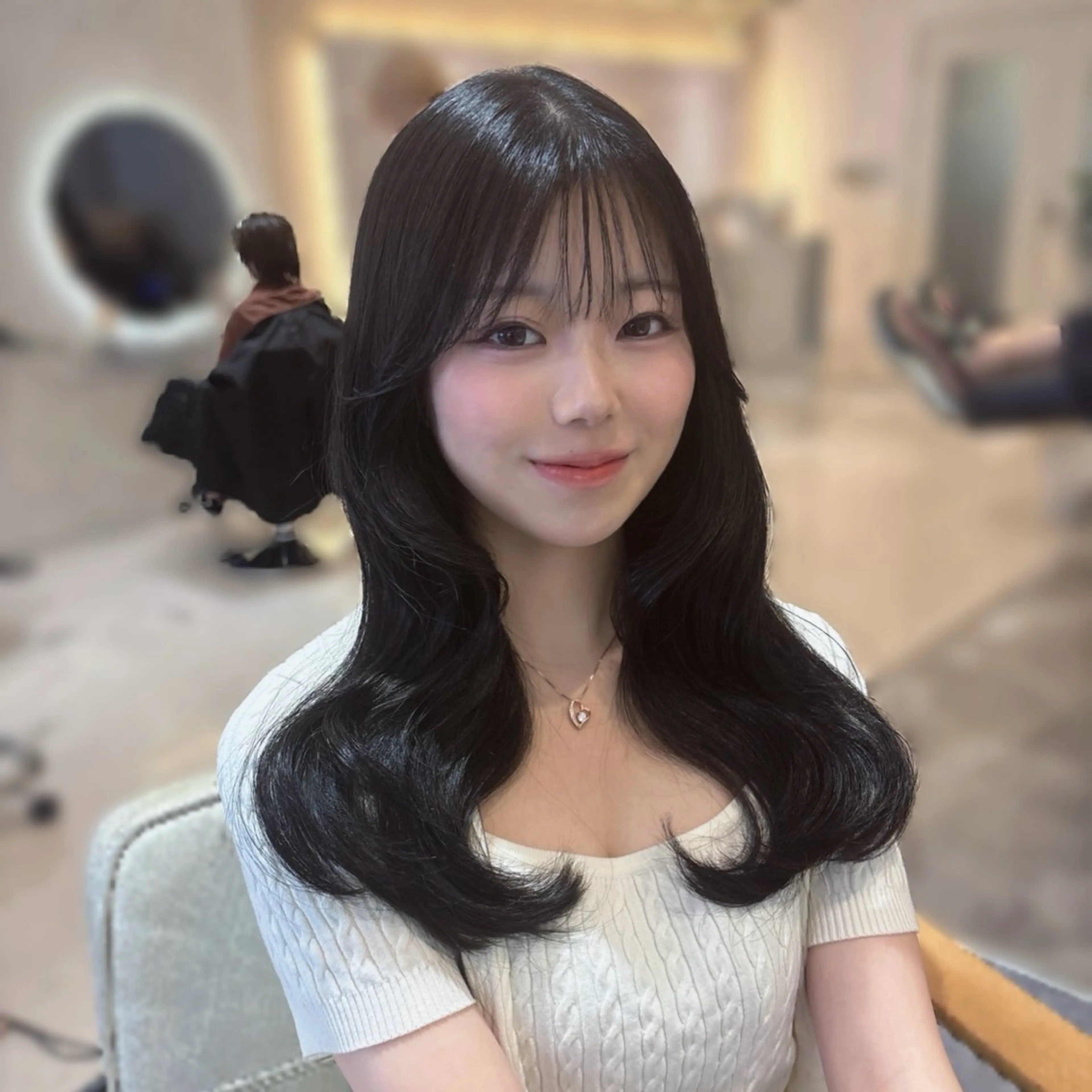 ロング 韓国風×髪質改善 ゆりのヘアスタイル