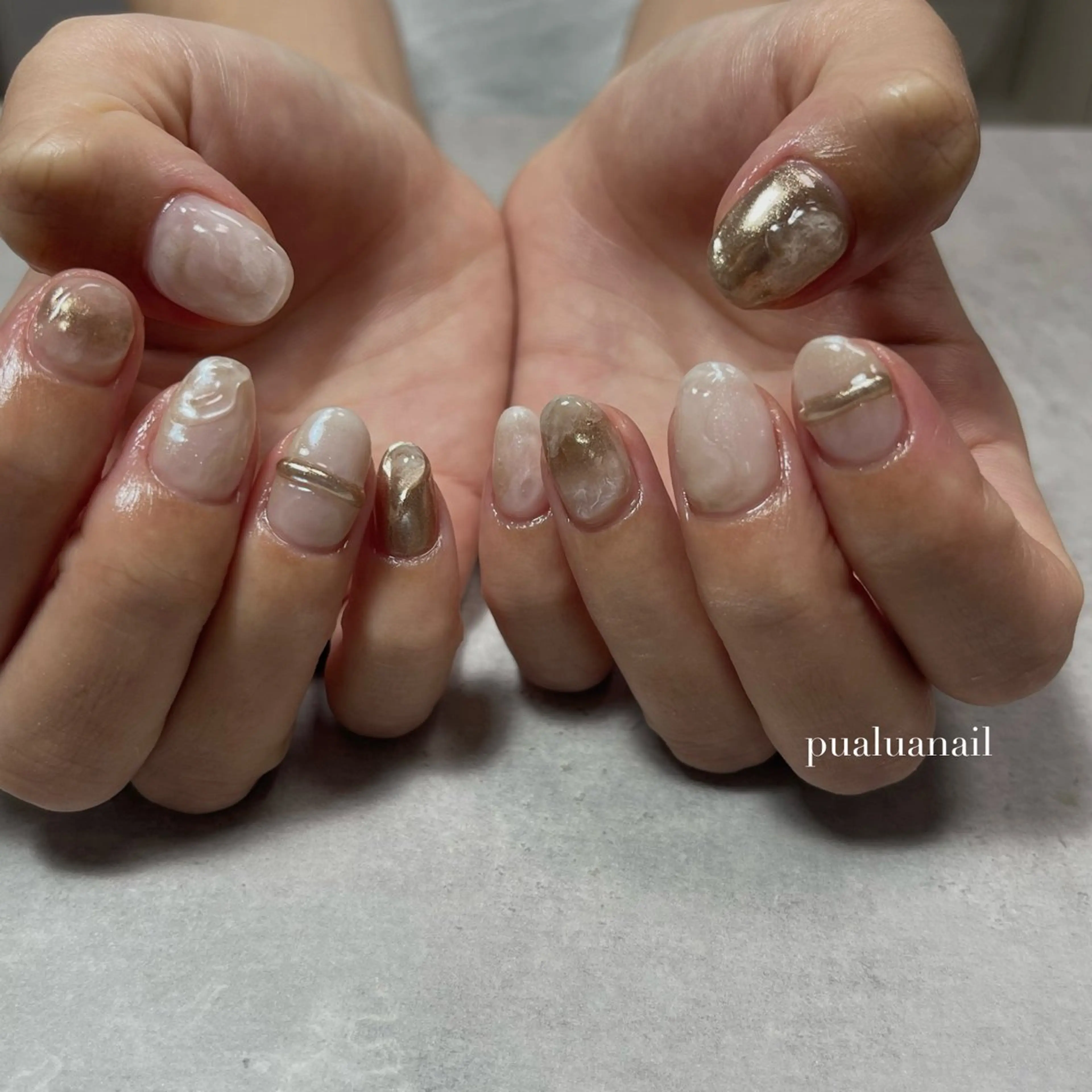 ネイル ハンドネイル pualua miharuのネイルデザイン