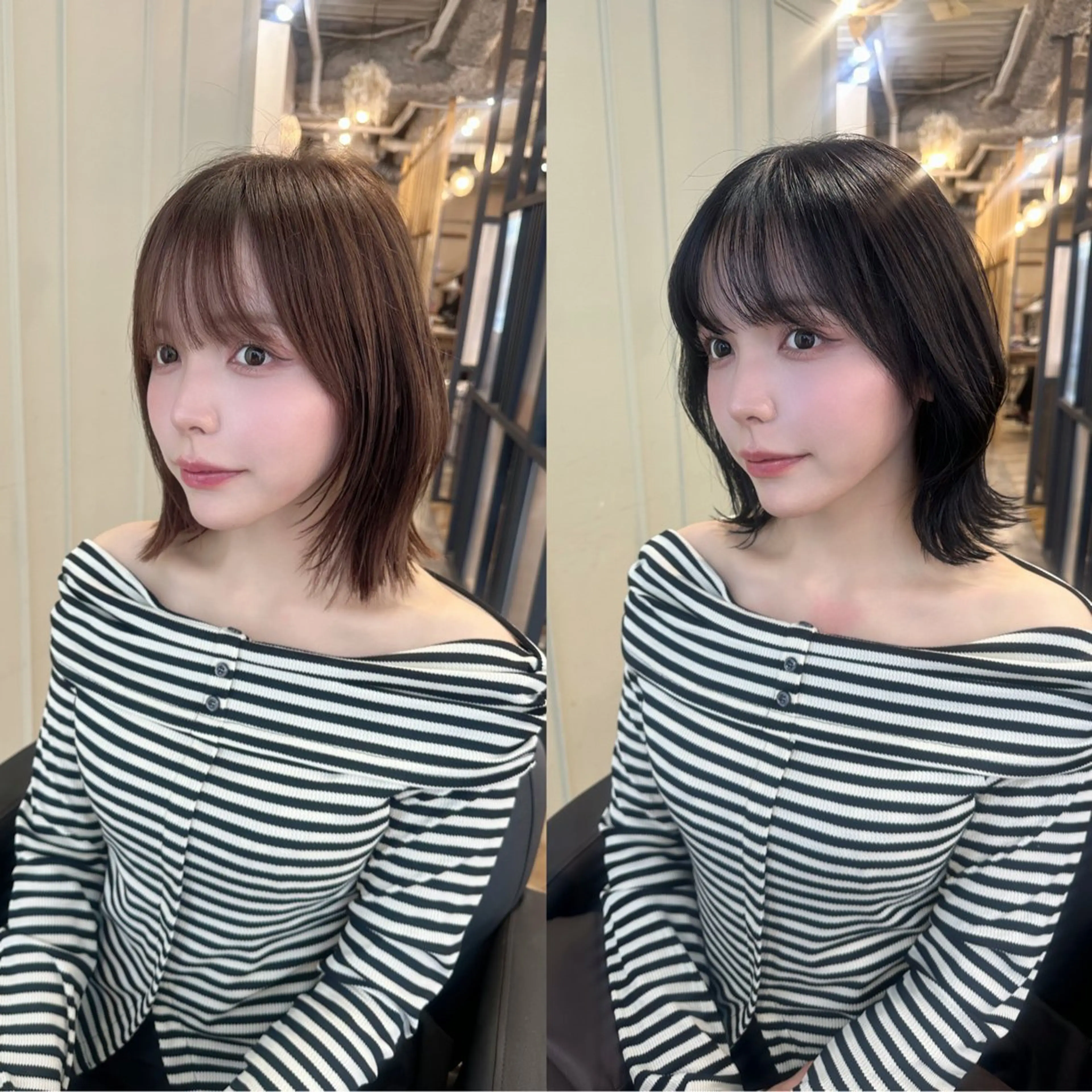 ミディアム ボブ くびれヘア 鎌倉 彩のヘアスタイル