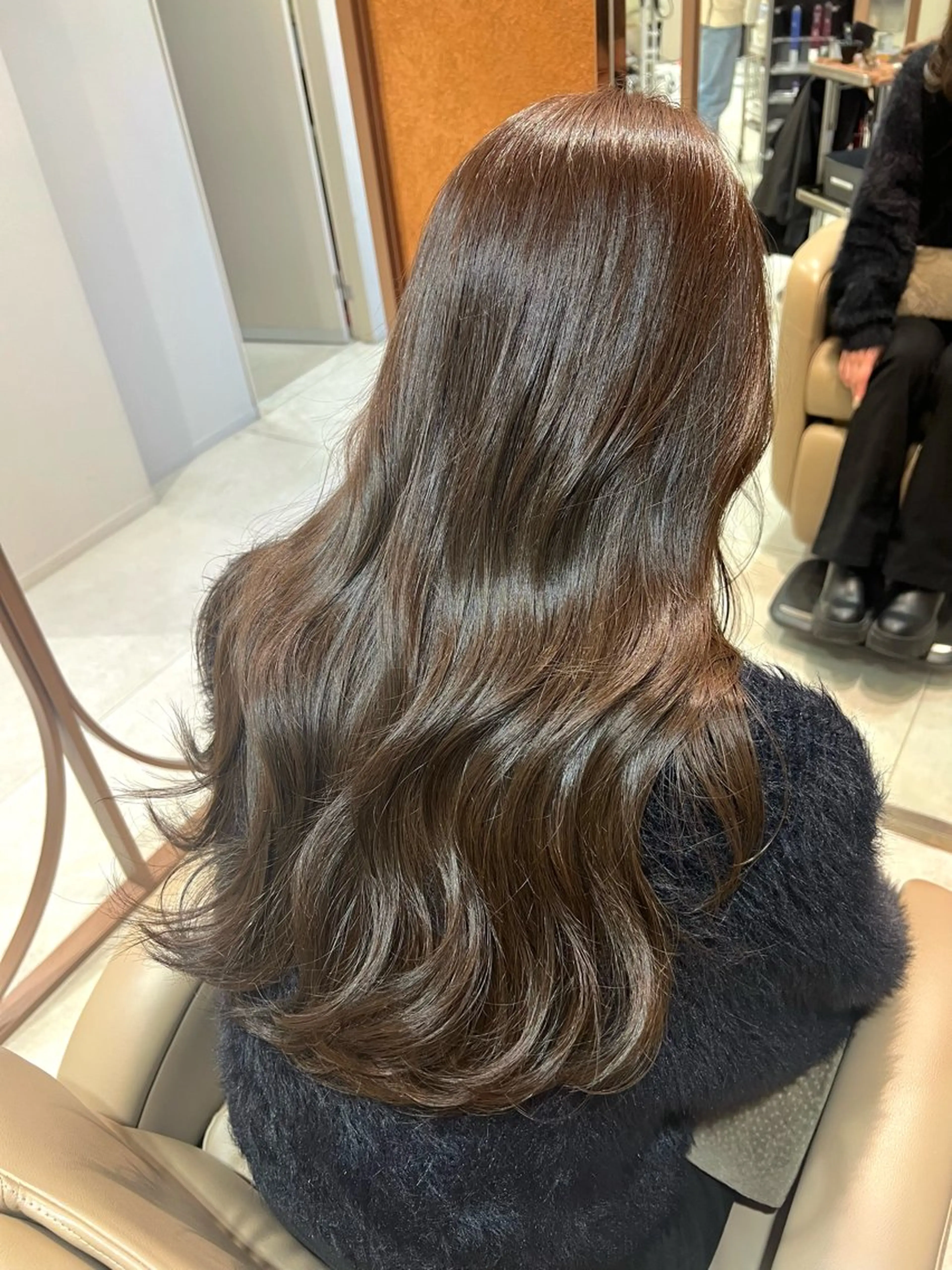 ロング カラー カット ヘアカラー トリートメント 酸性ストレート/ブリ ーチなし/中村 匠のヘアスタイル