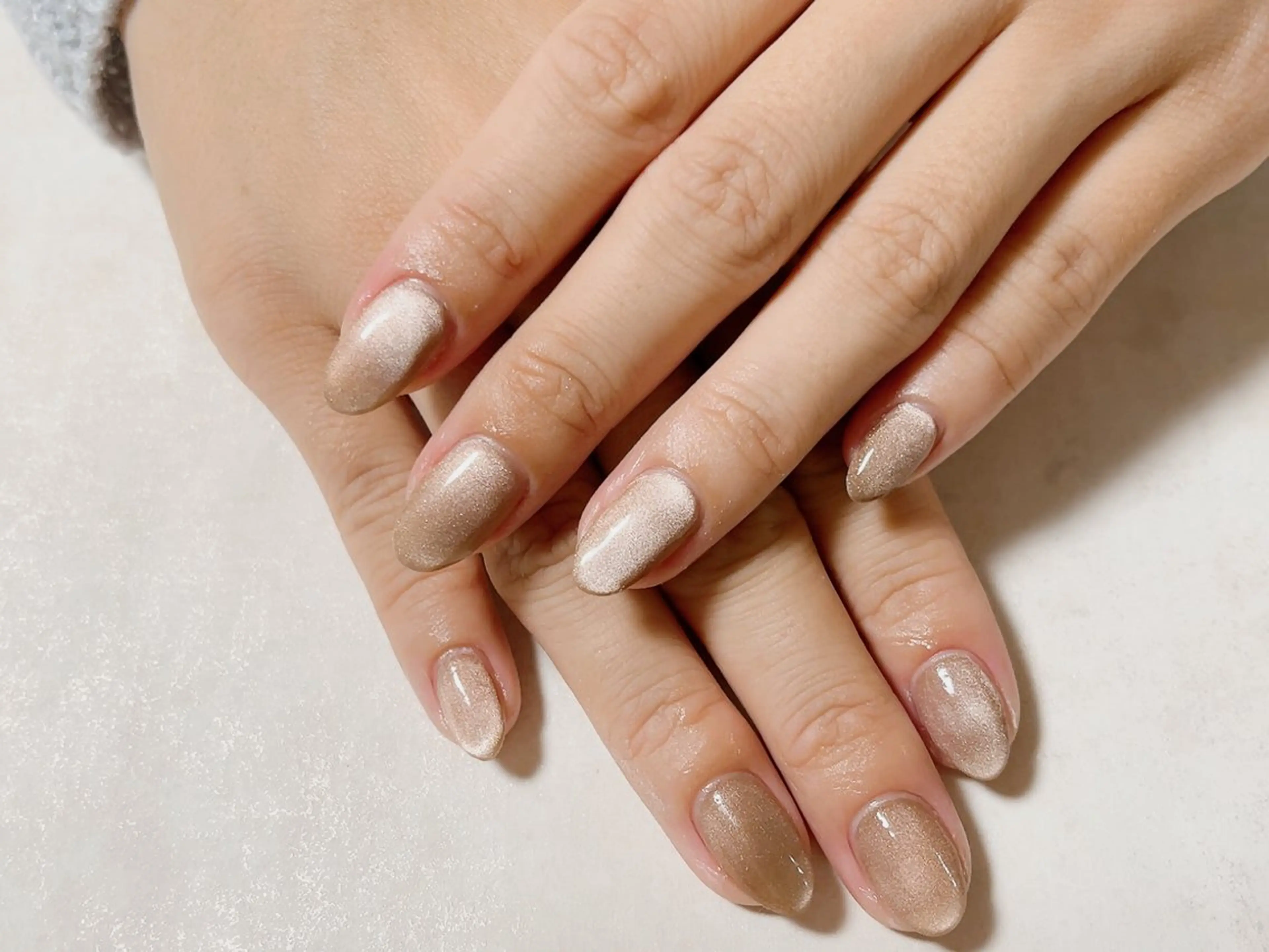 ネイル オーロラネイル フットネイル フレンチネイル ジェルネイル 韓国ネイル ハンドネイル kiki nail 二子玉川のネイルデザイン