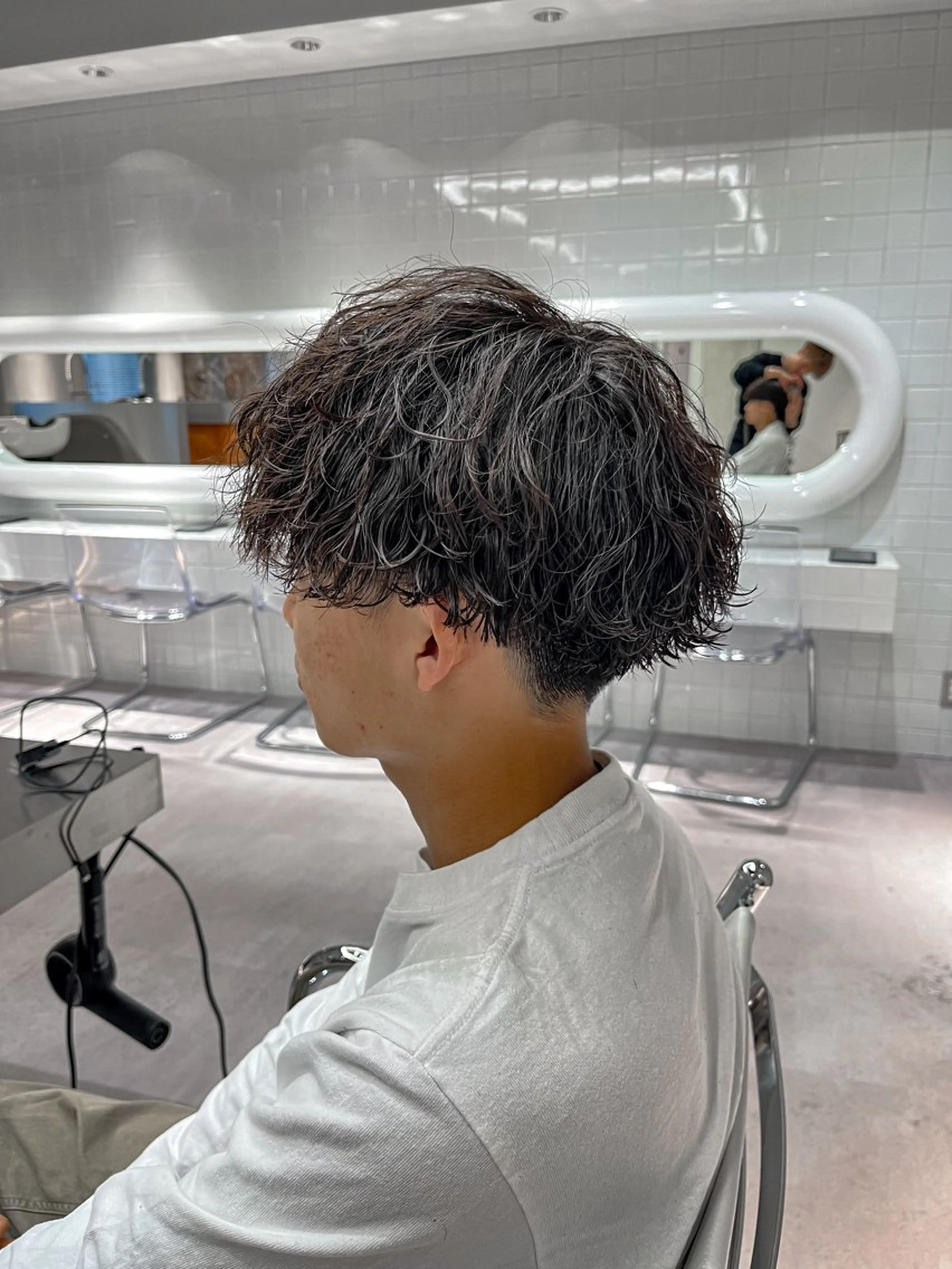 ショート パーマ メンズ soen所属・⚡メンズパーマフ ェードカットTomyのヘアスタイル