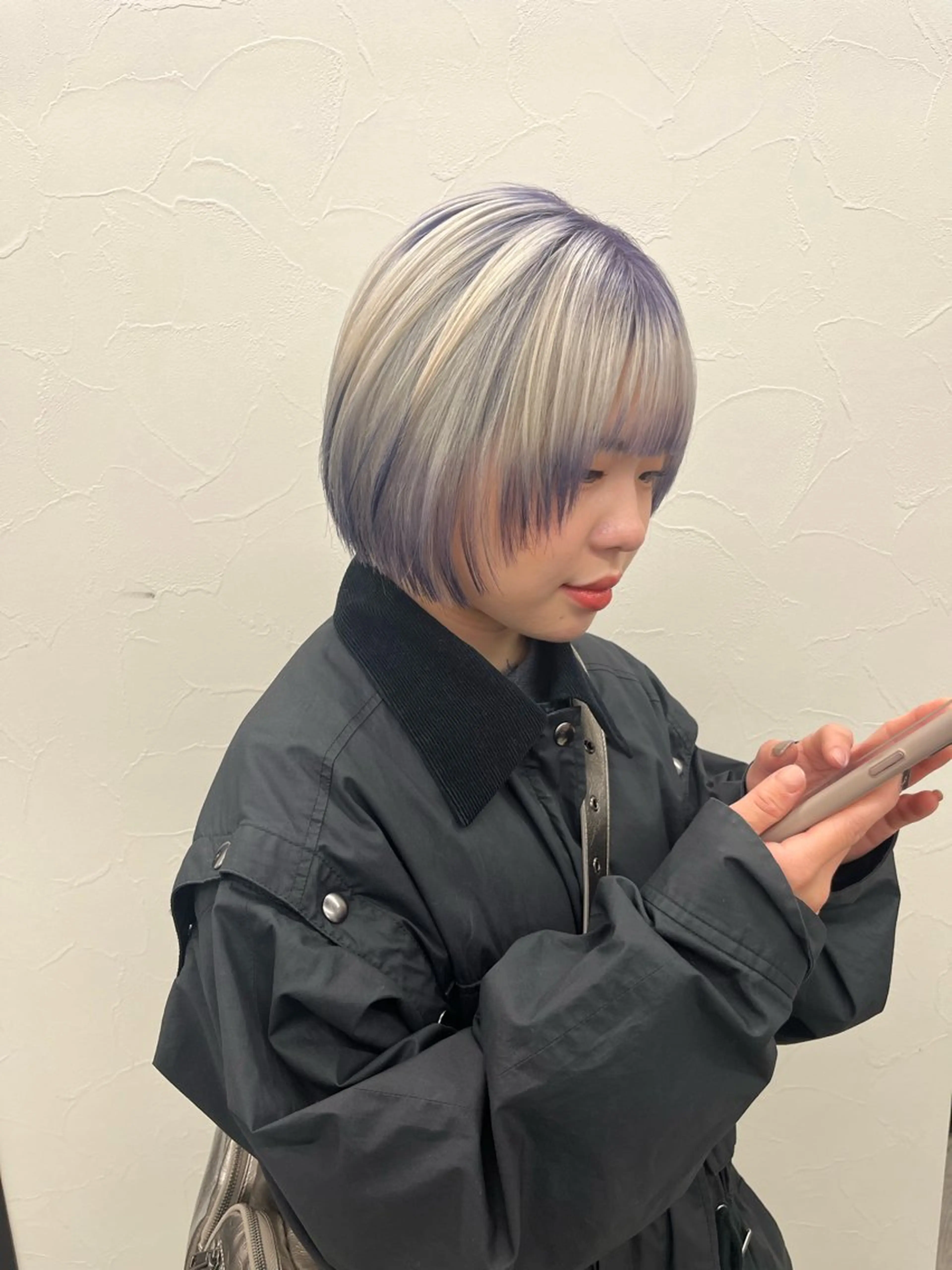 ミディアム カラー 横浜/ブリーチ/ ダブルカラー/RINのヘアスタイル