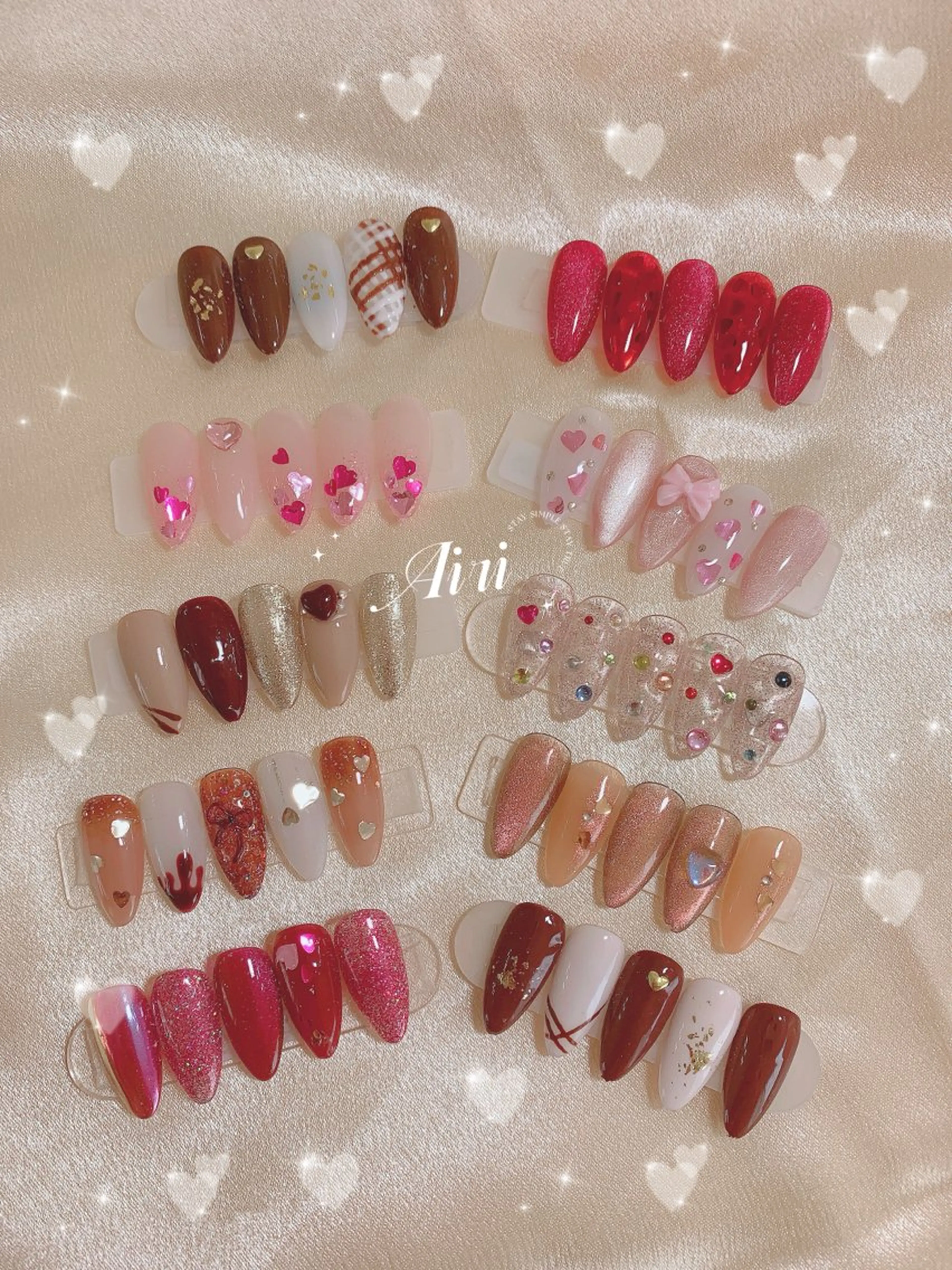 ネイル ハンドネイル ネイルサロンAiri 長さ出し·シンプルのネイルデザイン