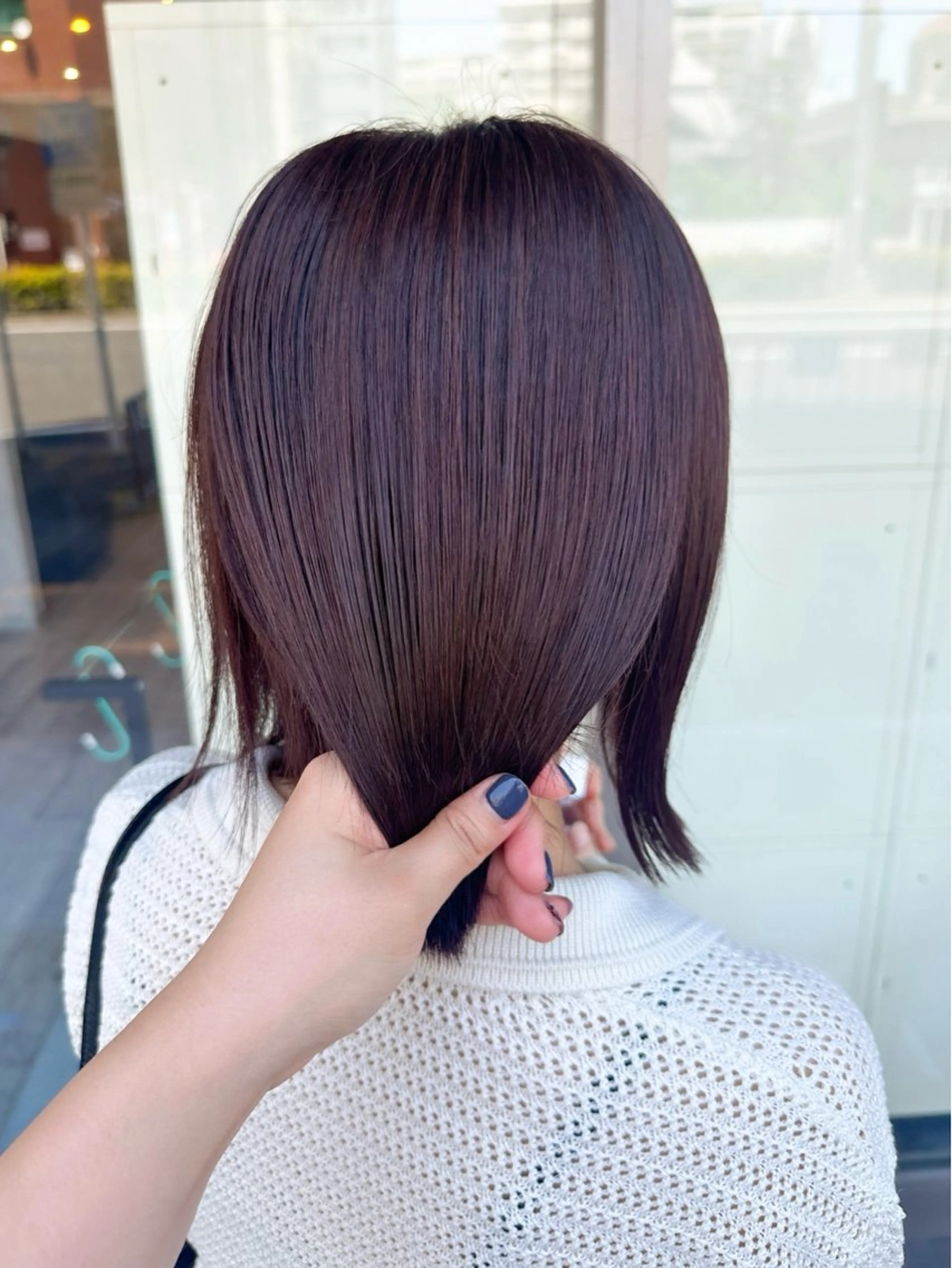 ミディアム カラー ブリーチ ラベンダーカラー ブリーチなしカラー ピンクカラー ピンクラベンダー カット ヘアカラー トリートメント 高橋 みく/ minim 暖色のヘアスタイル