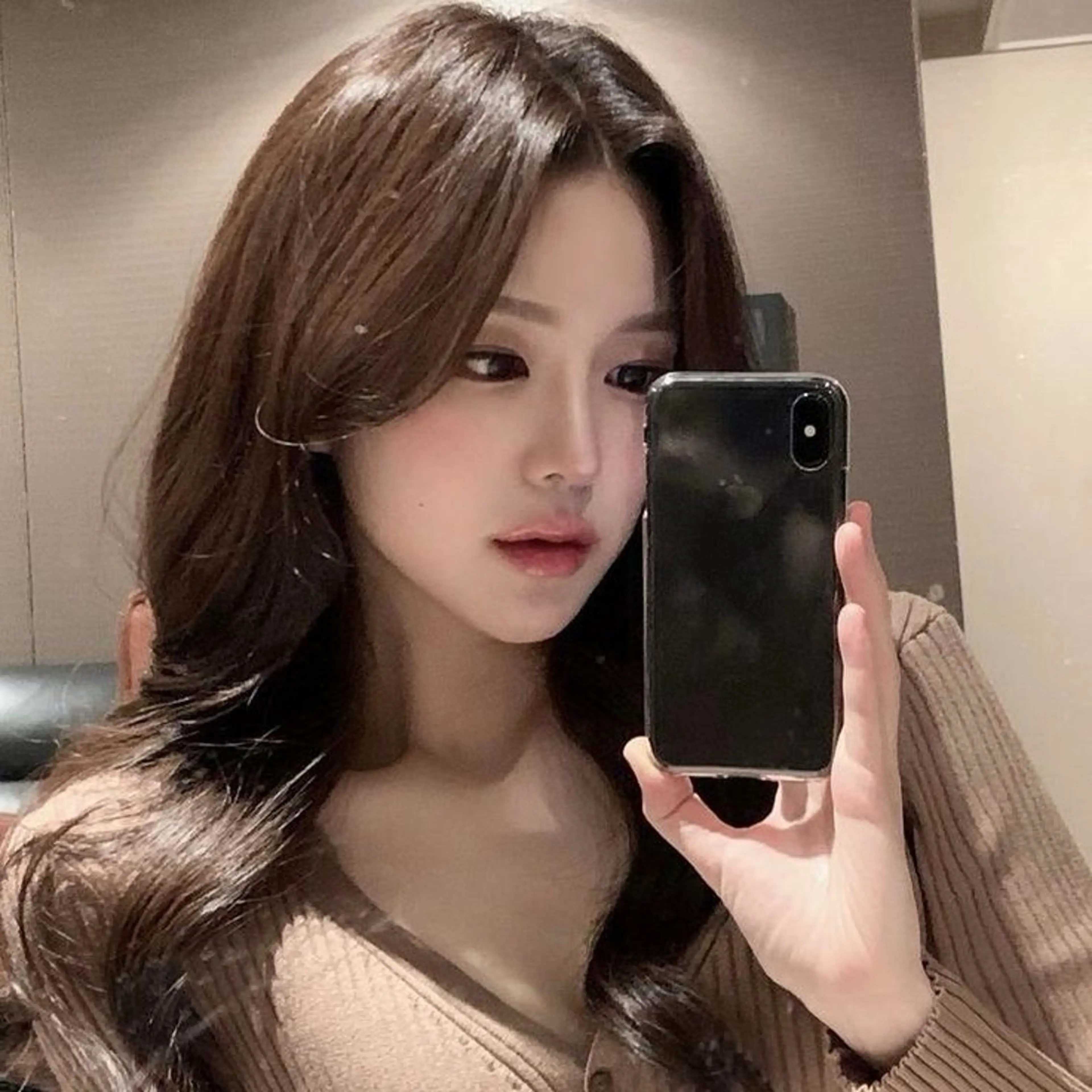 ロング カラー カット ヘアカラー 韓国風暗髪ヘア🤍 🫧MIREIのヘアスタイル