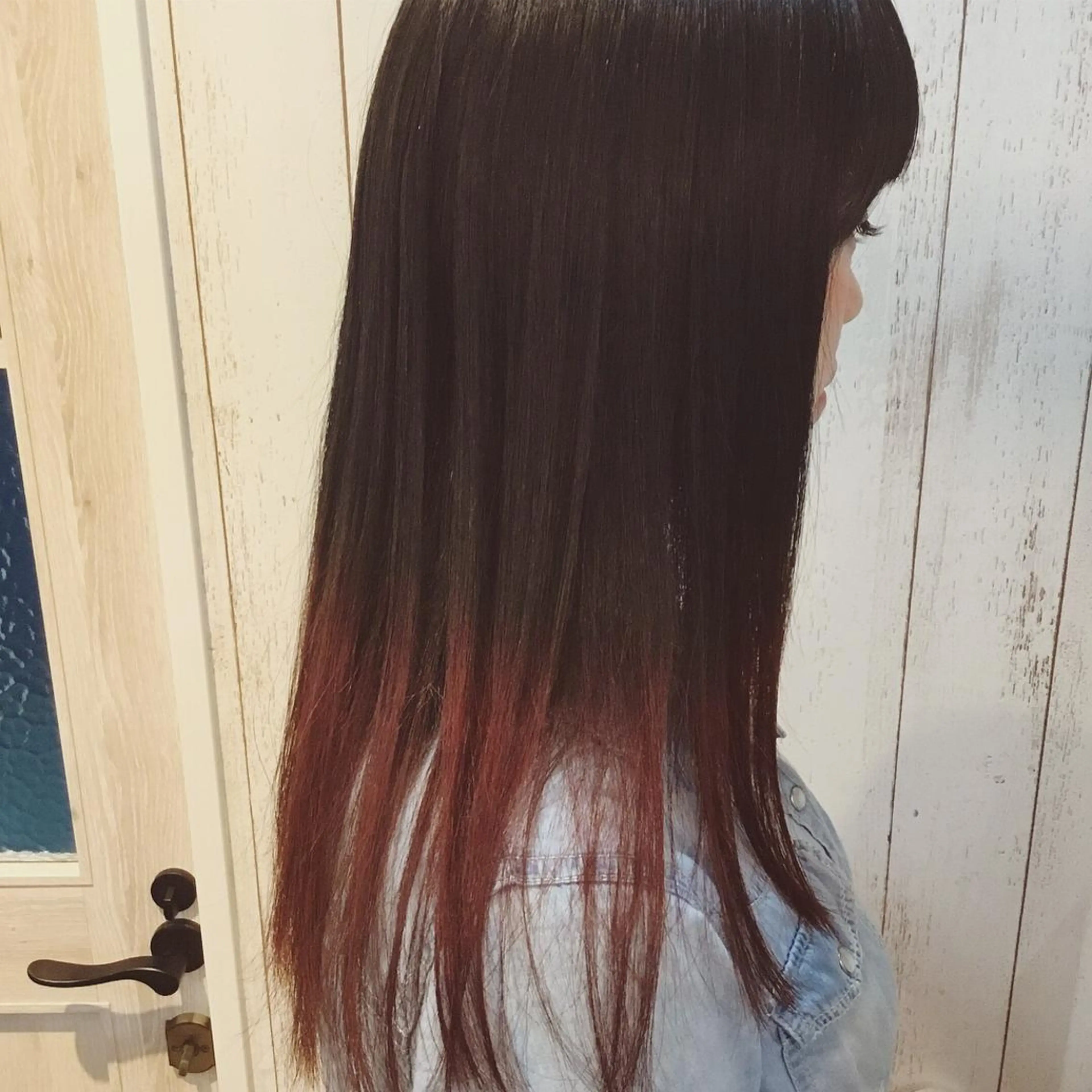 セミロング カラー 金崎 新吾のヘアスタイル