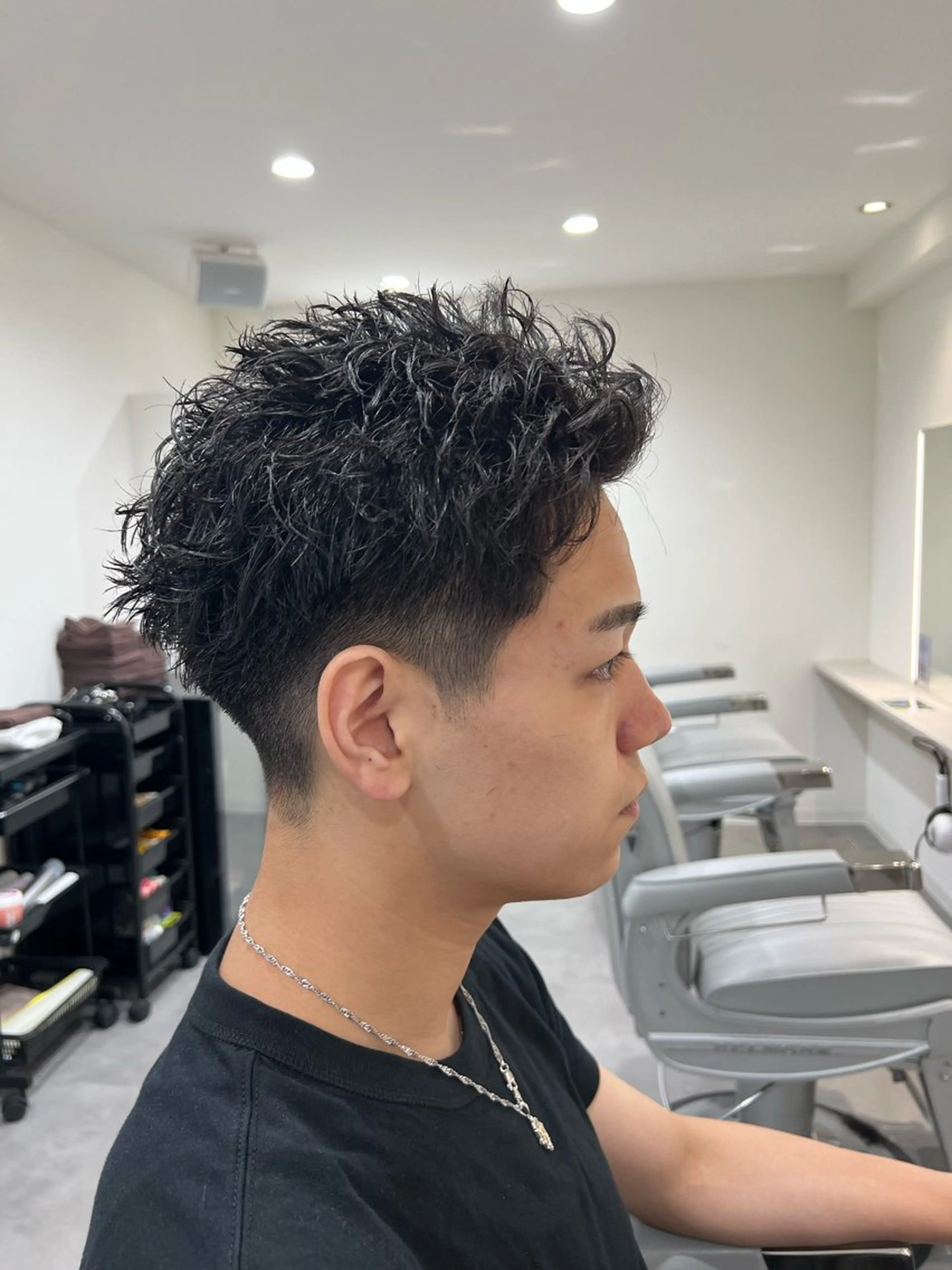 ショート パーマ メンズ メンズパーマ スパイキーショート ショートヘア Men's NAM 八角のヘアスタイル