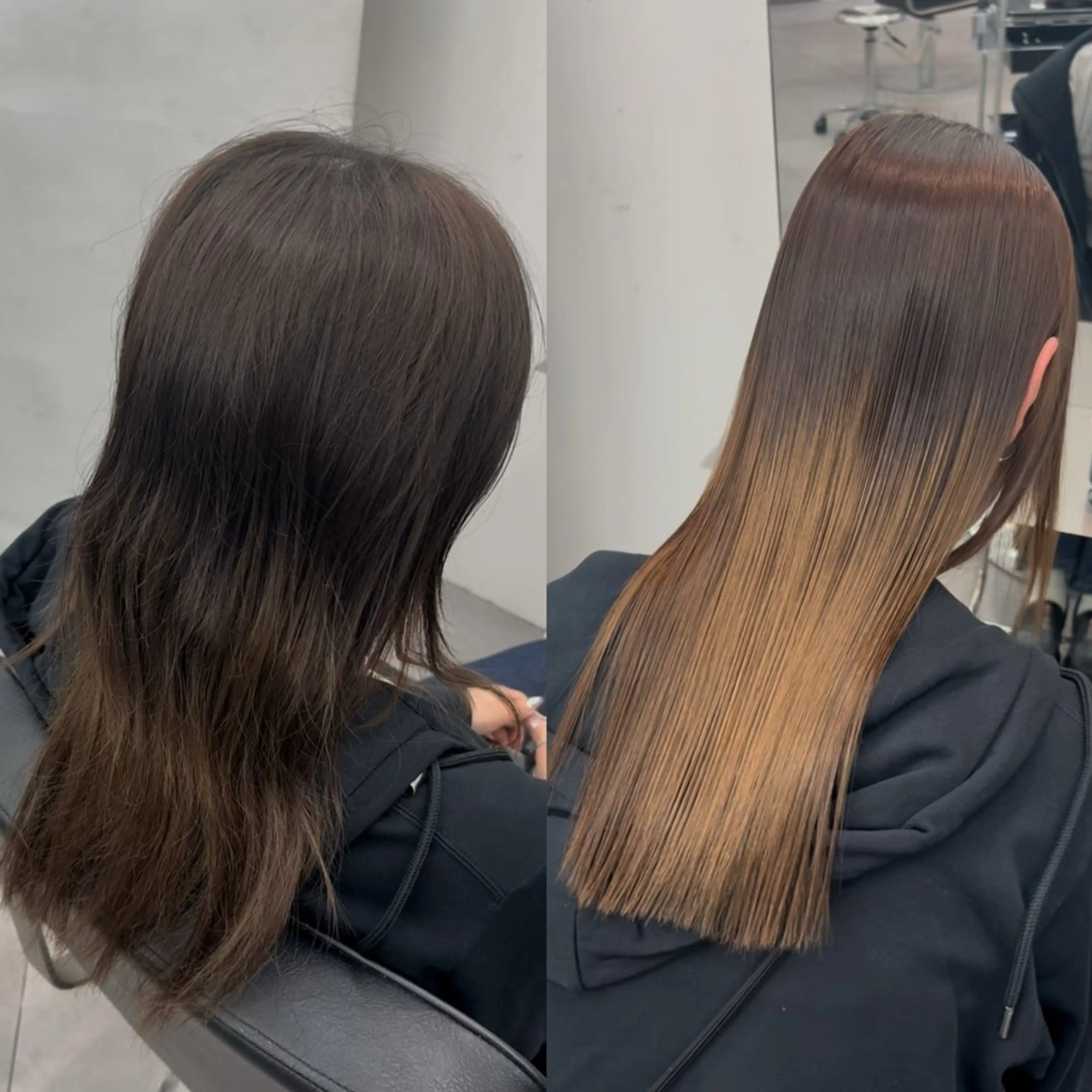 ロング 酸性ストレート 縮毛矯正 ブリーチ矯正/ ブリーチ特化mikaのヘアスタイル