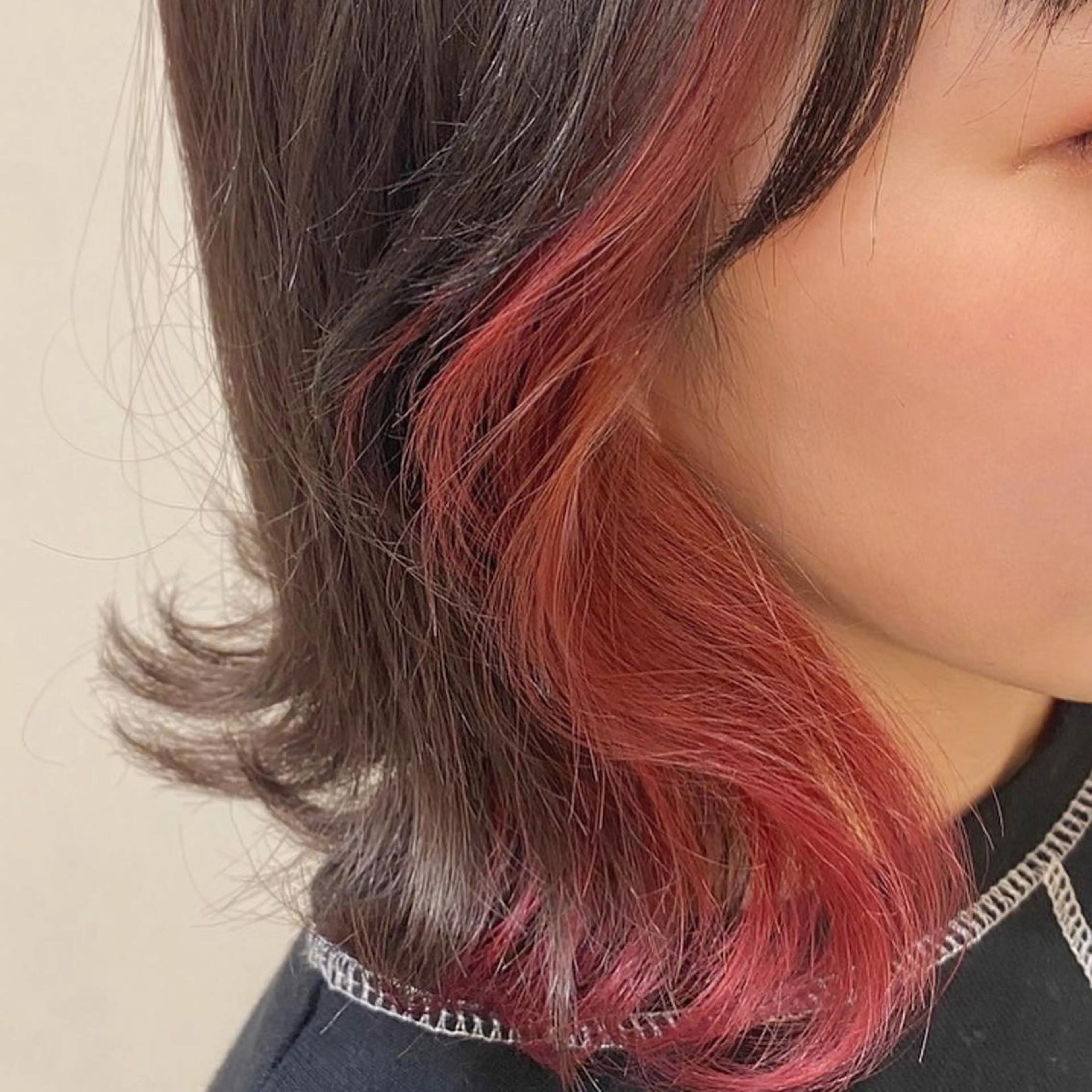 ミディアム カラー イヤリングカラー なつな/ 透明感カラーのヘアスタイル