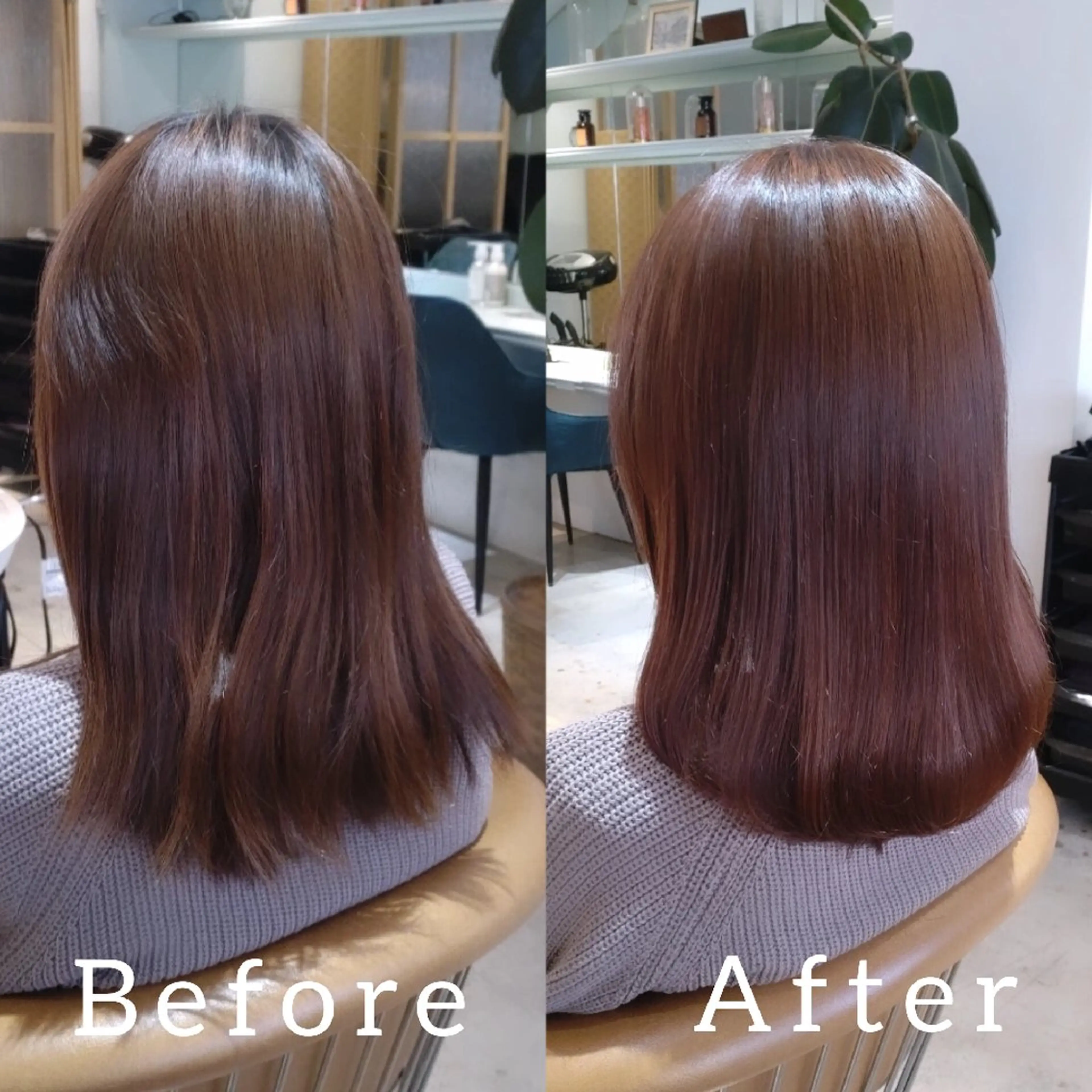 ミディアム 縮毛矯正/レイヤー 💎やまもとちひろのヘアスタイル