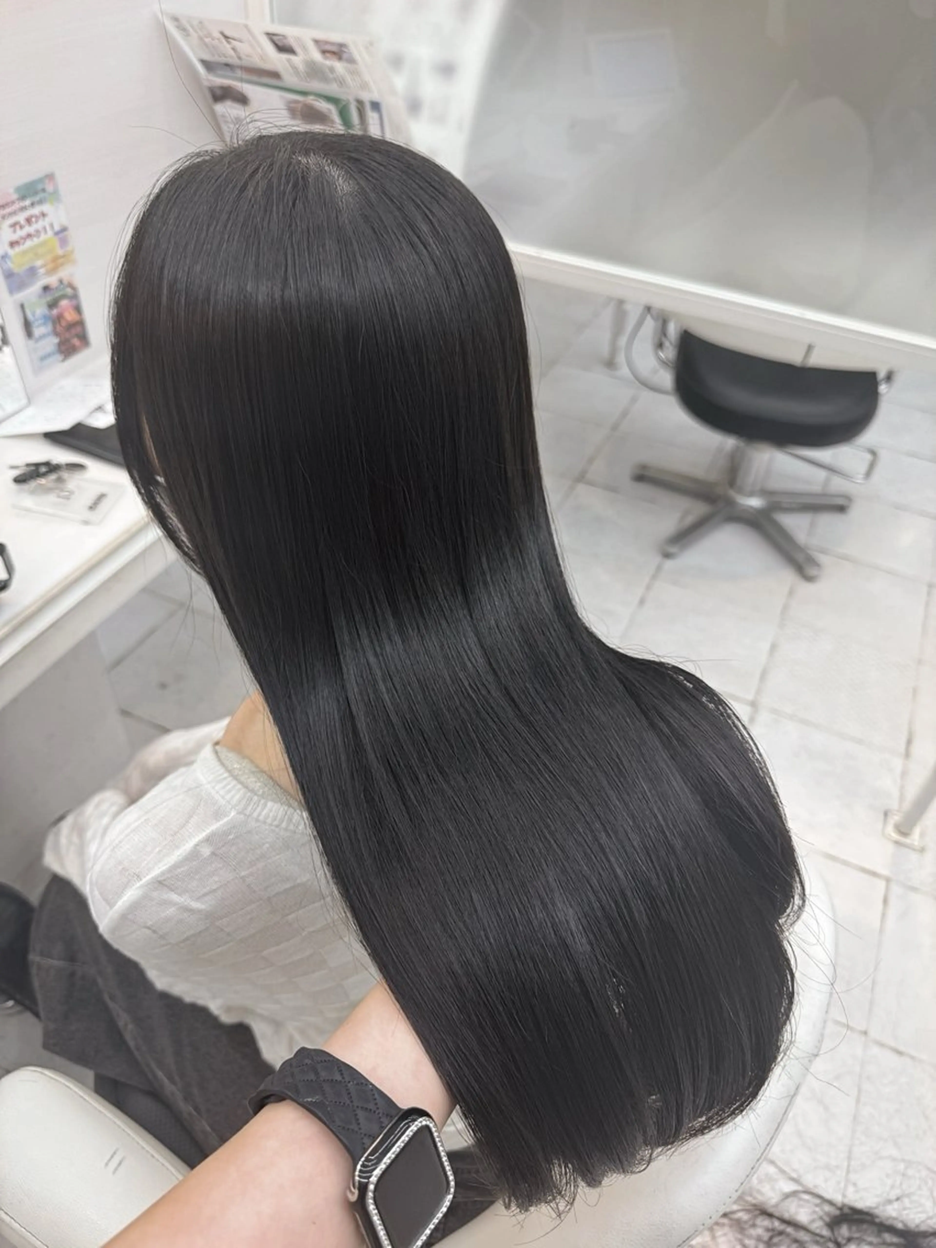 ロング 縮毛矯正 すずき なつき🌙のヘアスタイル