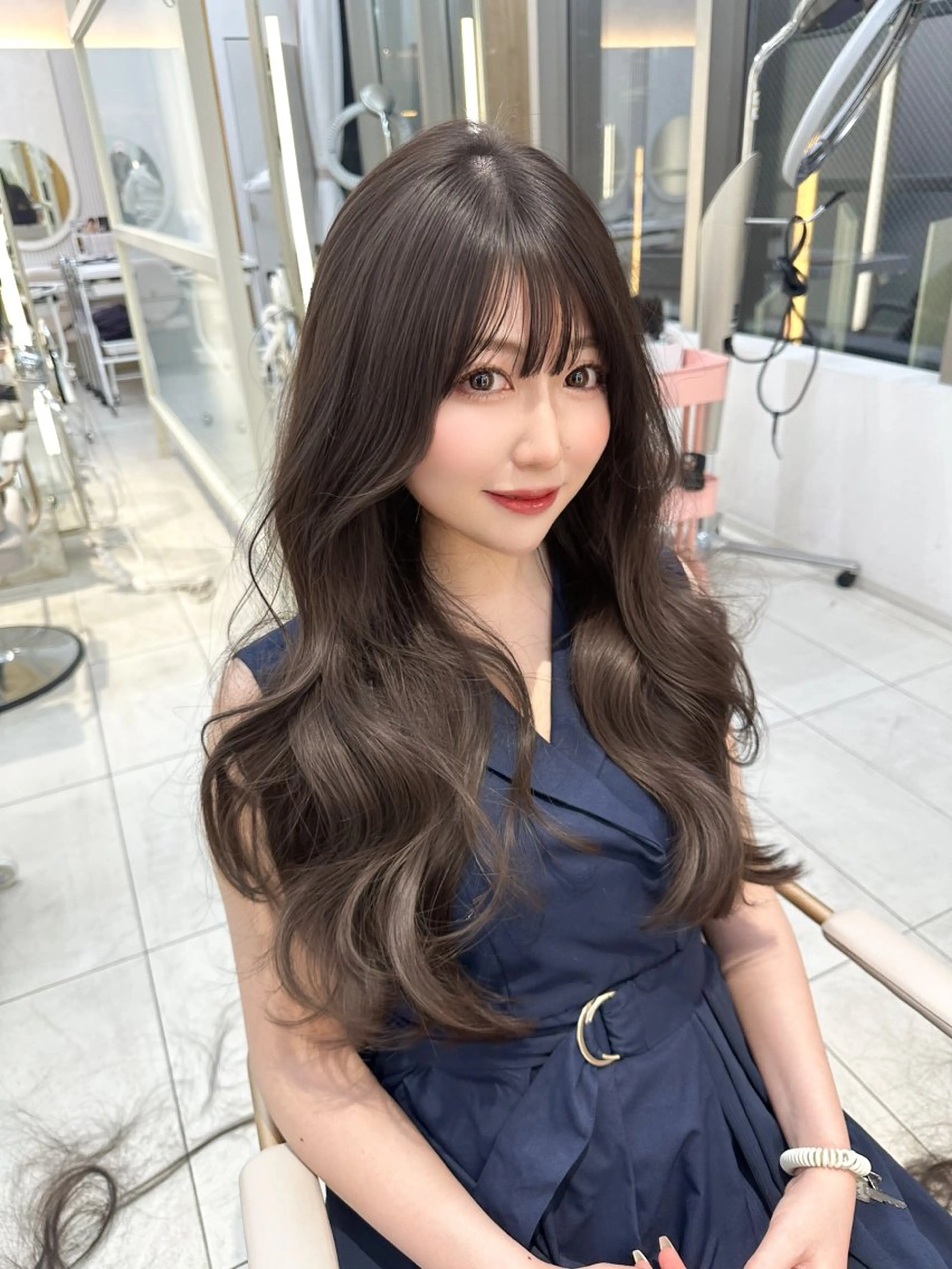 セミロング カラー カット ヘアカラー トリートメント 🇰🇷韓国風くびれ ヘア🇰🇷中村優大のヘアスタイル
