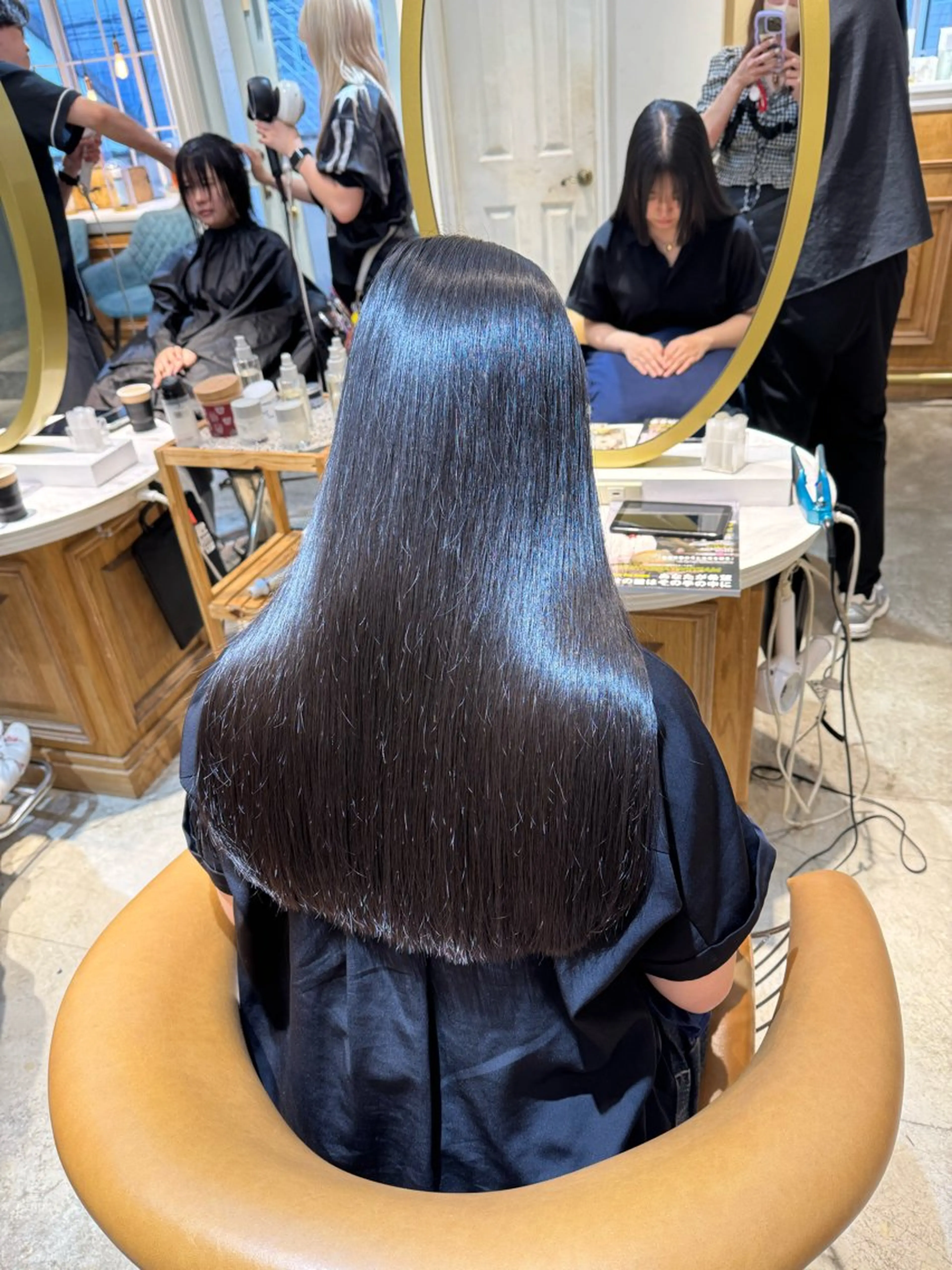 セミロング 髪質改善 縮毛矯正 カット ヘアカラー トリートメント ヘアセット 髪質改善/ボブ /韓国/erikoのヘアスタイル