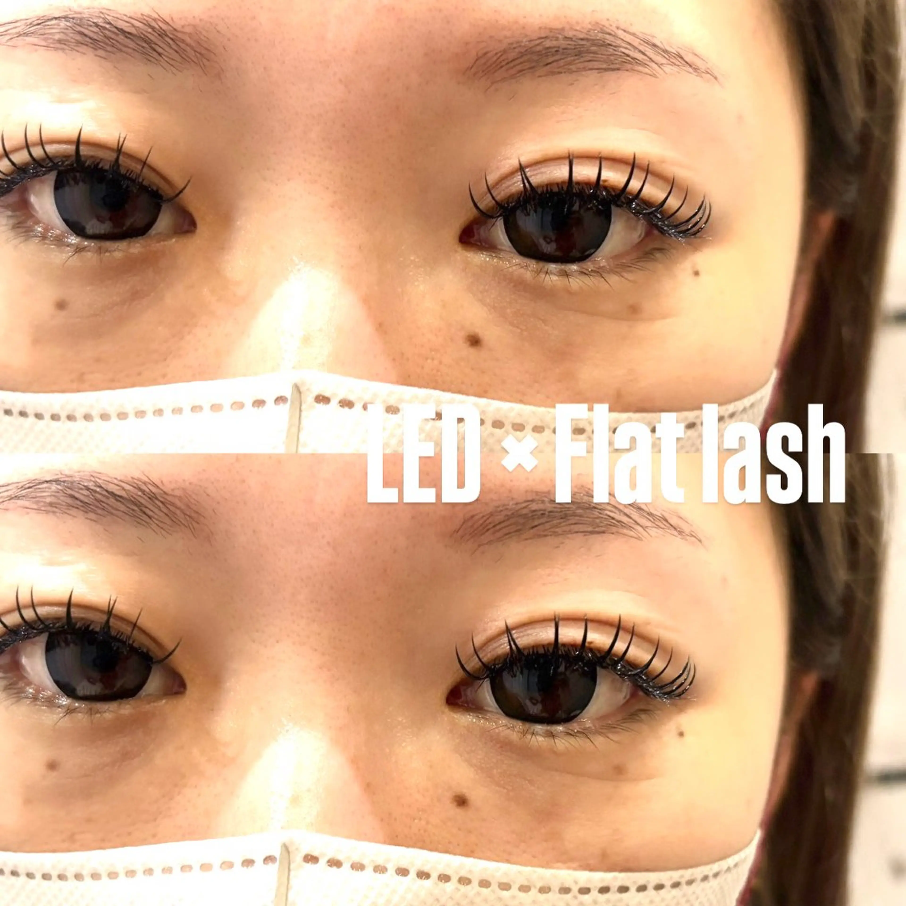 最高級フラットラッシュ160本の写真