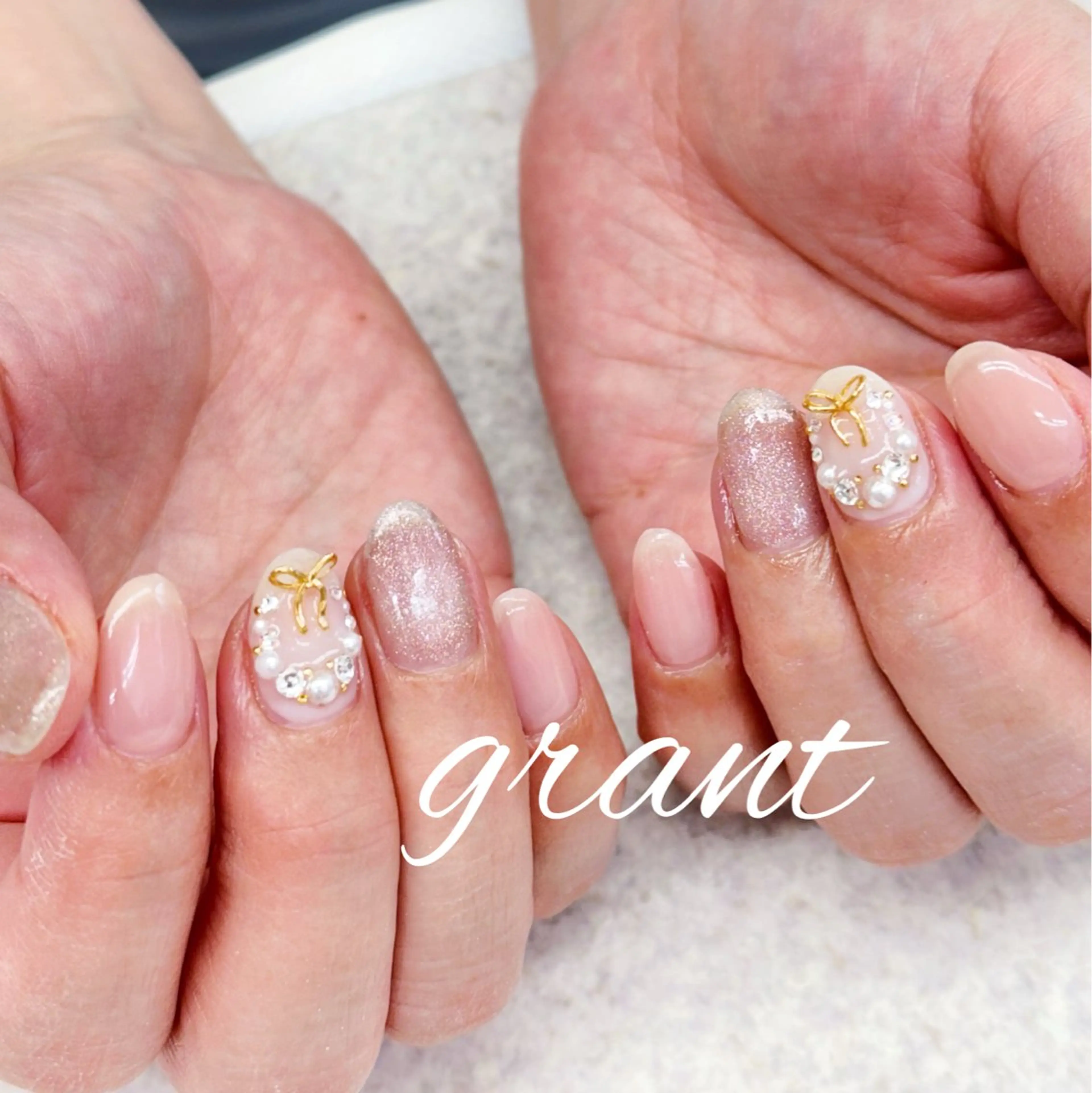 ネイル 冬ネイル クリスマス ハンドネイル nail salon grant所属・nailsalon grantのネイルデザイン