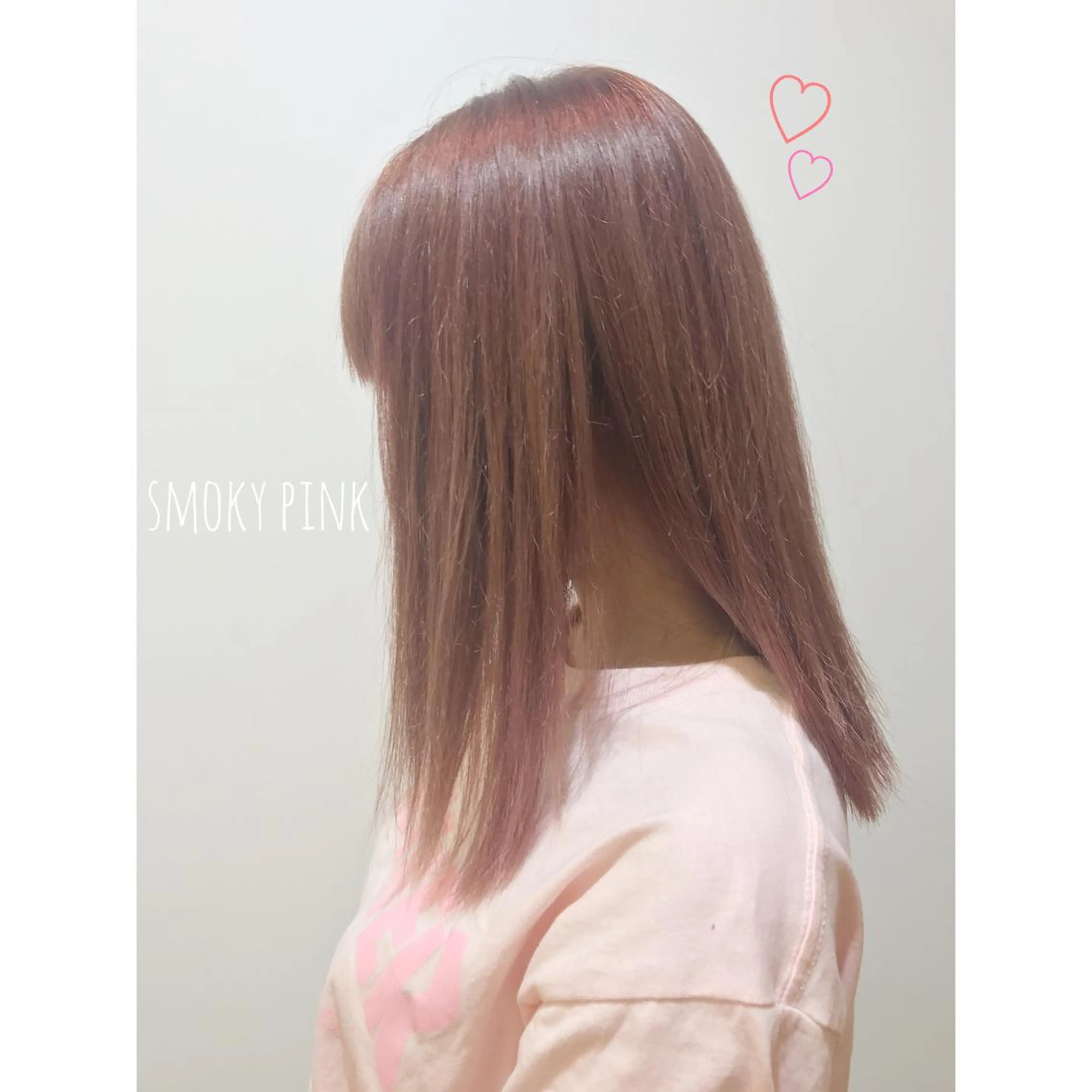 ミディアム カラー アッシュ ダブルカラー ピンクカラー シアーベージュニスト 🥣大石亜里紗のヘアスタイル