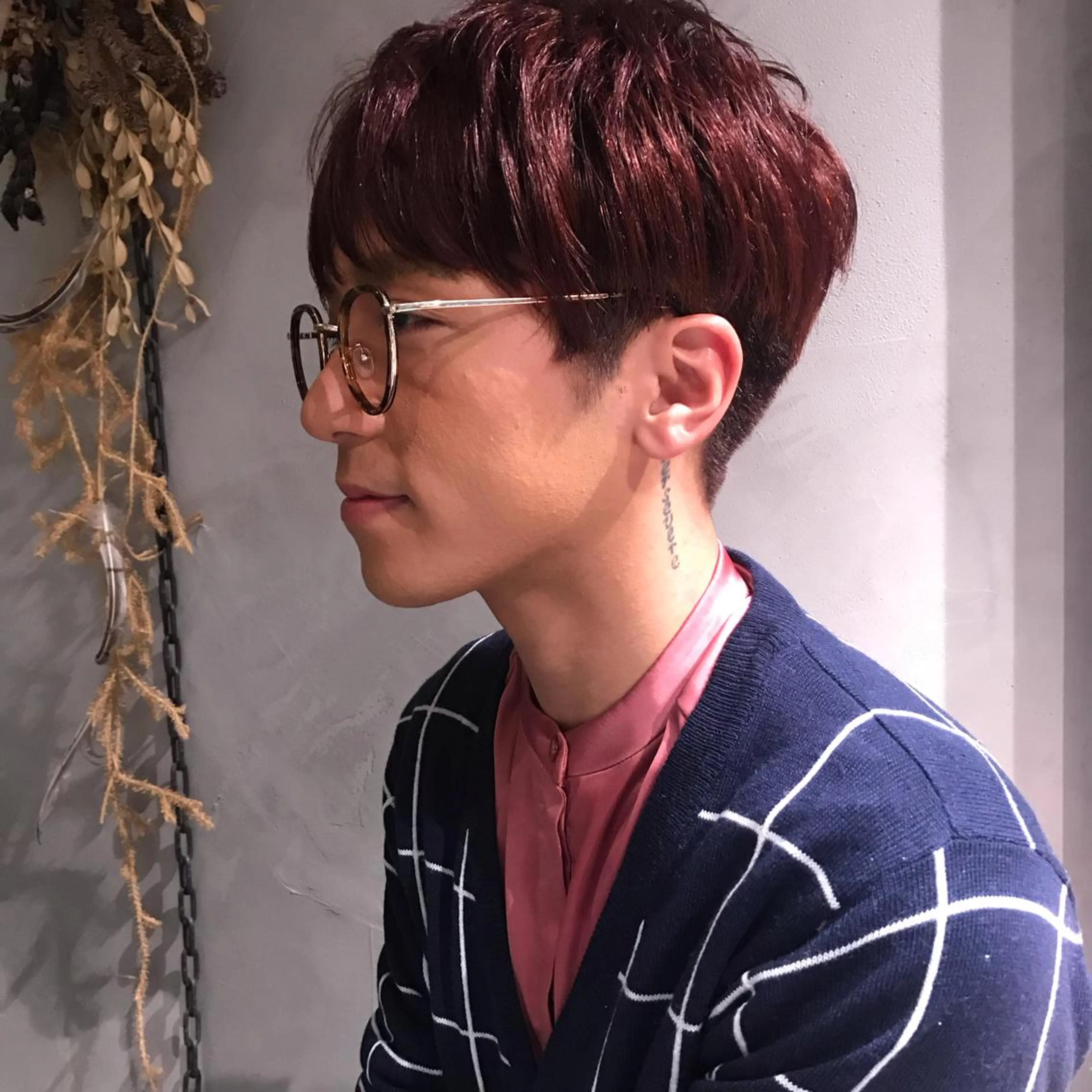 メンズ マッシュ カット トリートメント 柔らかブラウン/顔周 りレイヤー♡ユウシのヘアスタイル