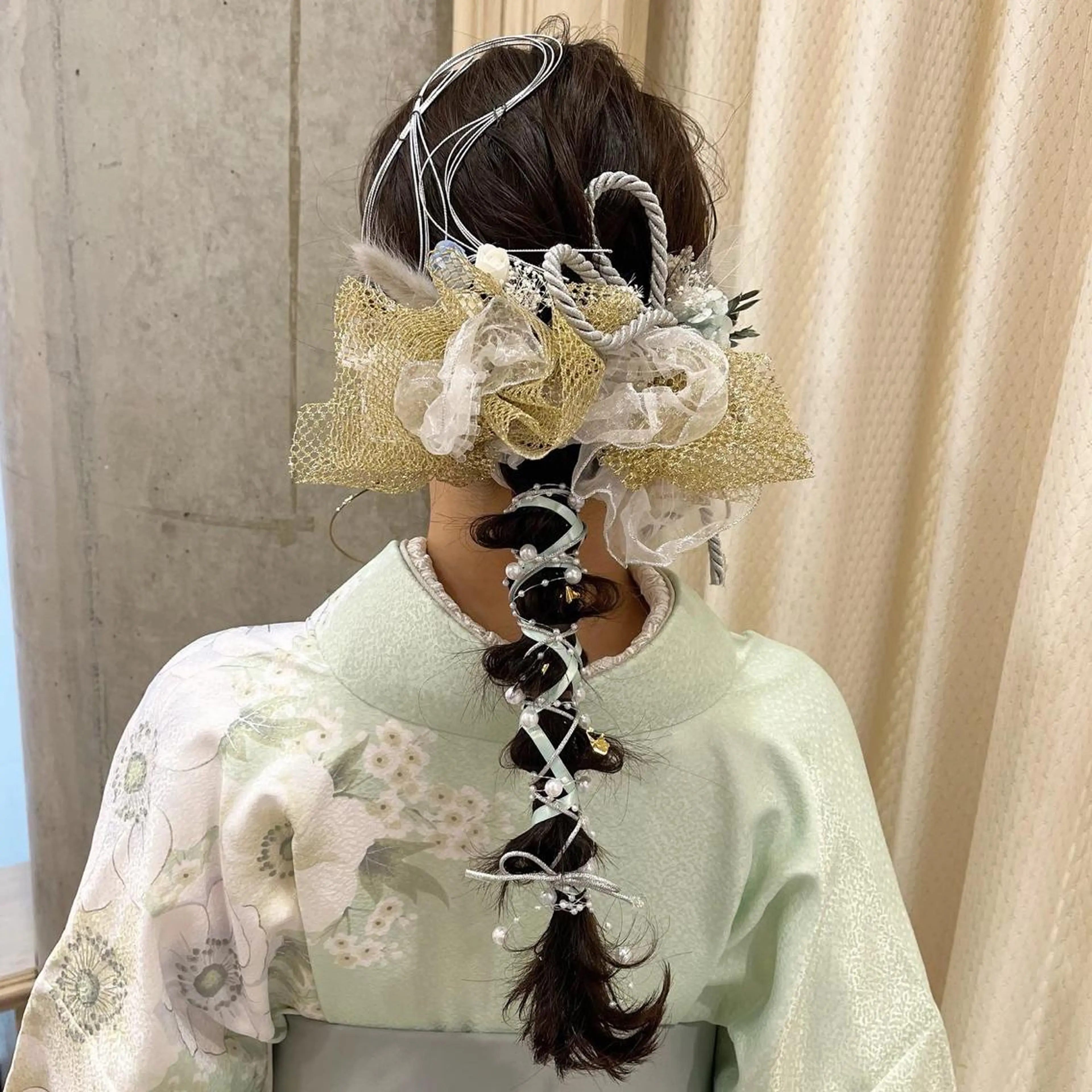 ロング ヘアアレンジ 卒業式のヘアスタイル 着付け サソウ ユリエ🥥のヘアスタイル