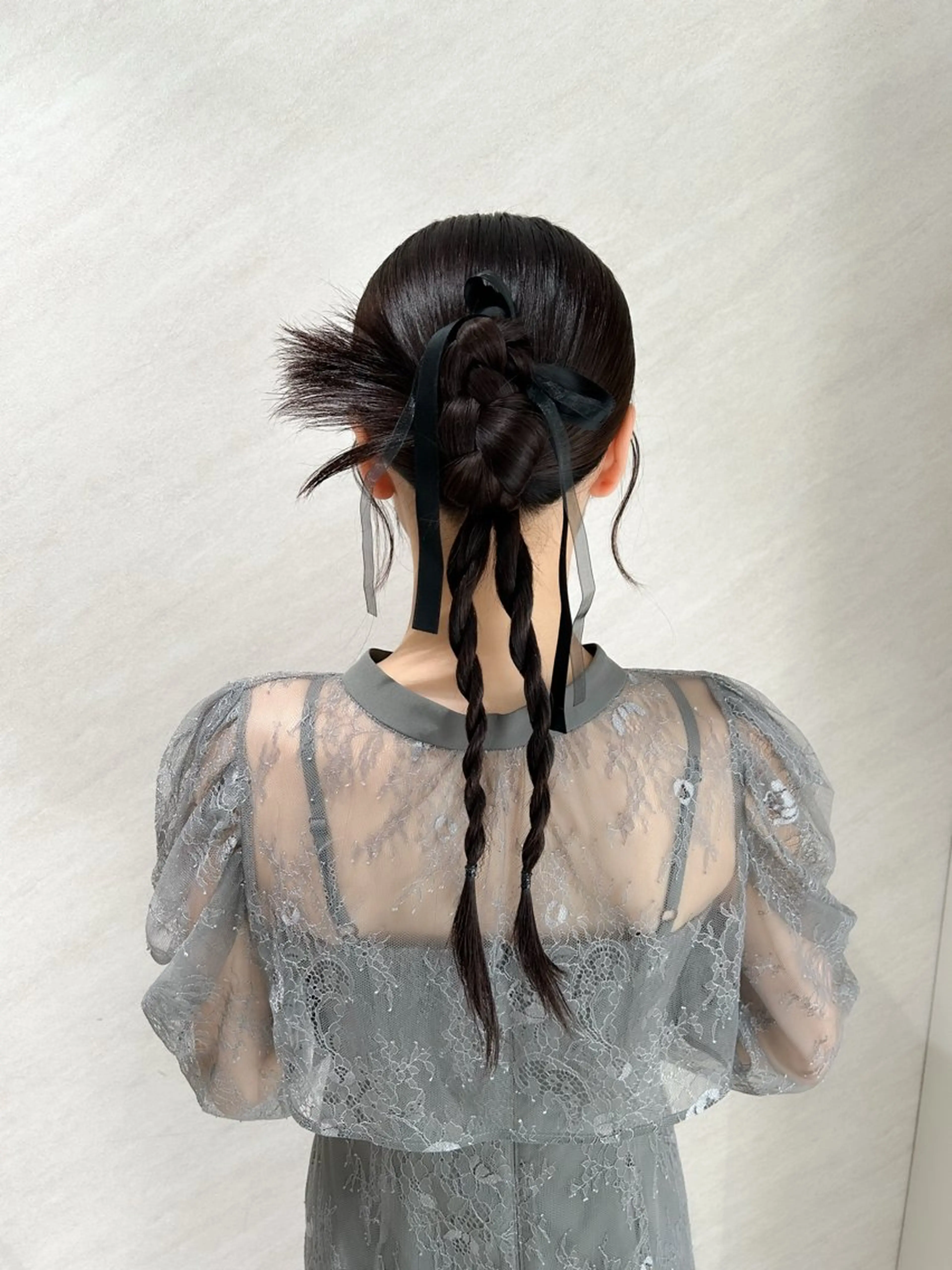 セミロング ヘアアレンジ ヘアセット 🎀髪質改善・艶髪カ ラー🎀YUMEKAのヘアスタイル