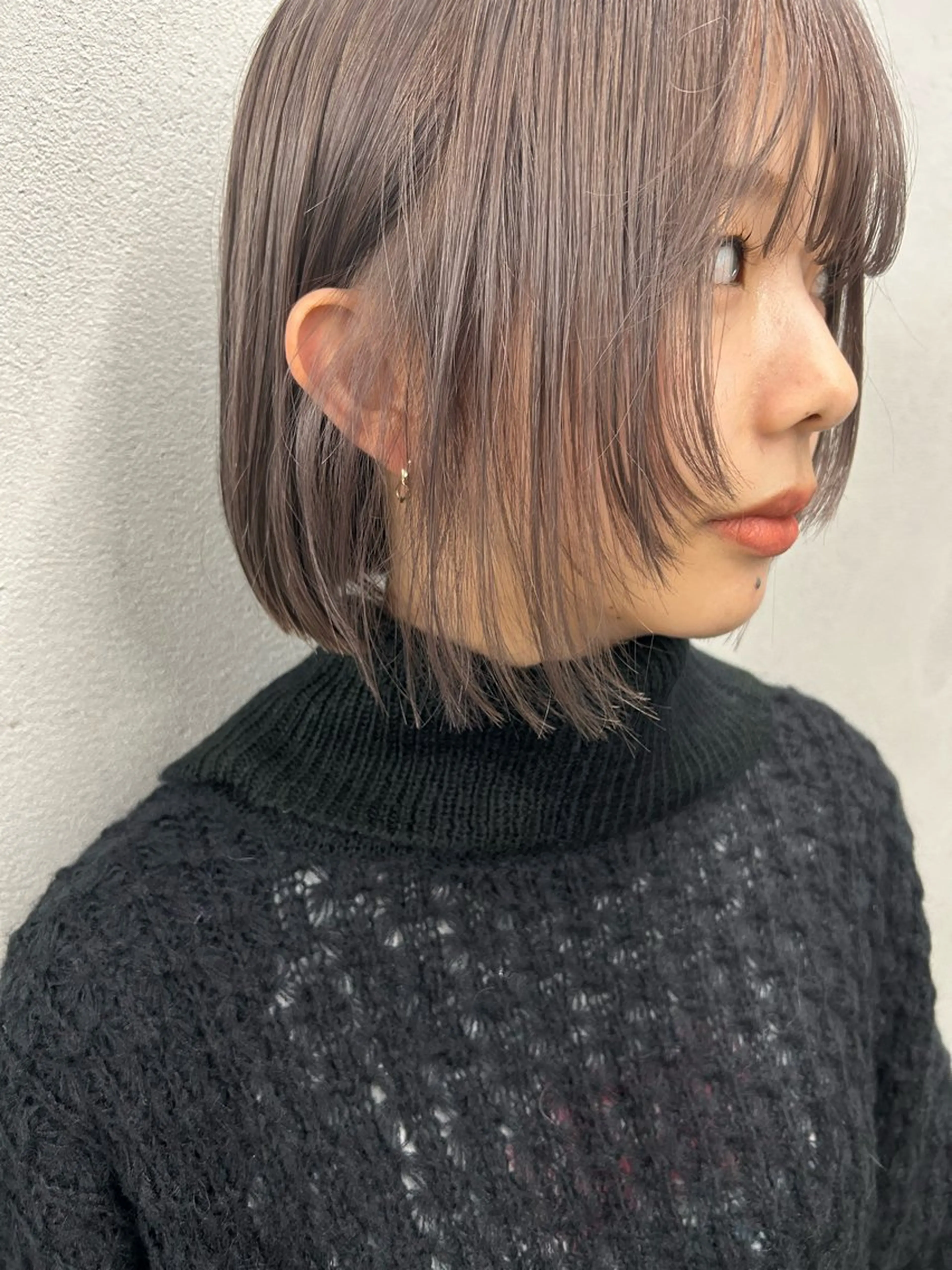 ショート カラー ベージュカラー ラベンダーカラー ラベンダーベージュ レイヤーカット #tag  田島 純奈のヘアスタイル