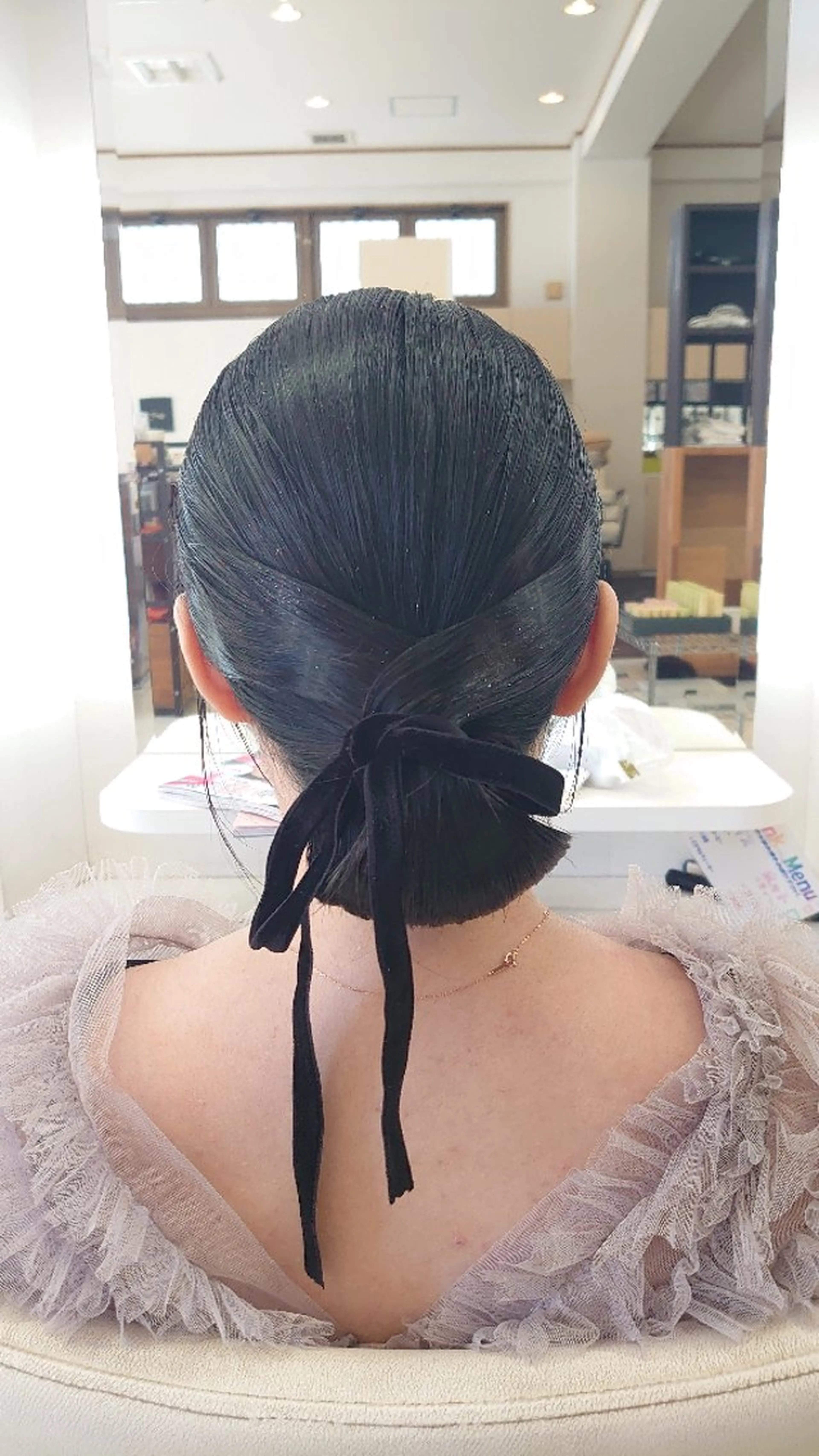 セミロング ヘアアレンジ ヘアセット キンジョウ エナミのヘアスタイル