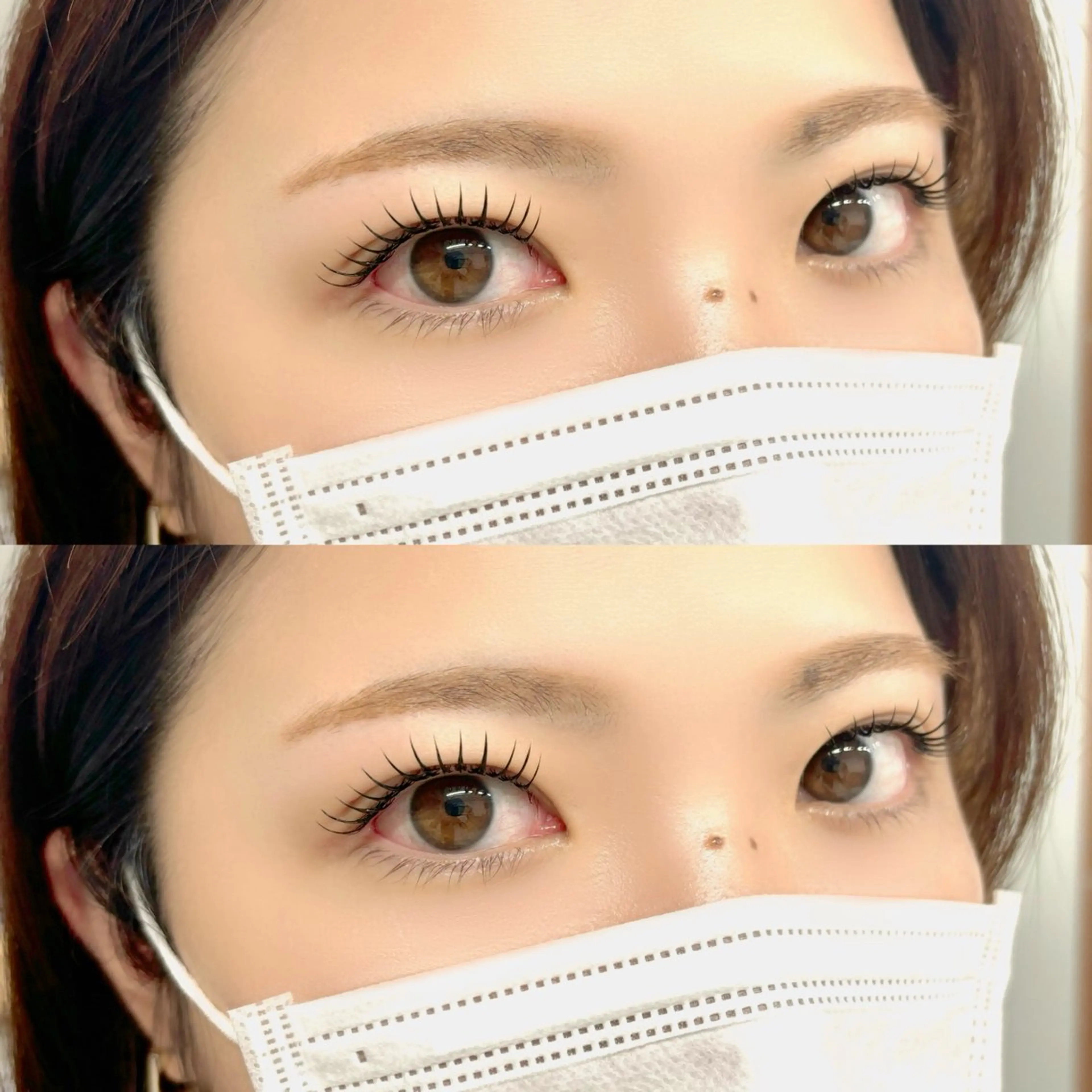 マツエク・マツパ 束感まつ毛 韓国風マツエク ナチュラル 一重×まつ毛パーマ Kano ☁️🤍のマツエク・マツパデザイン