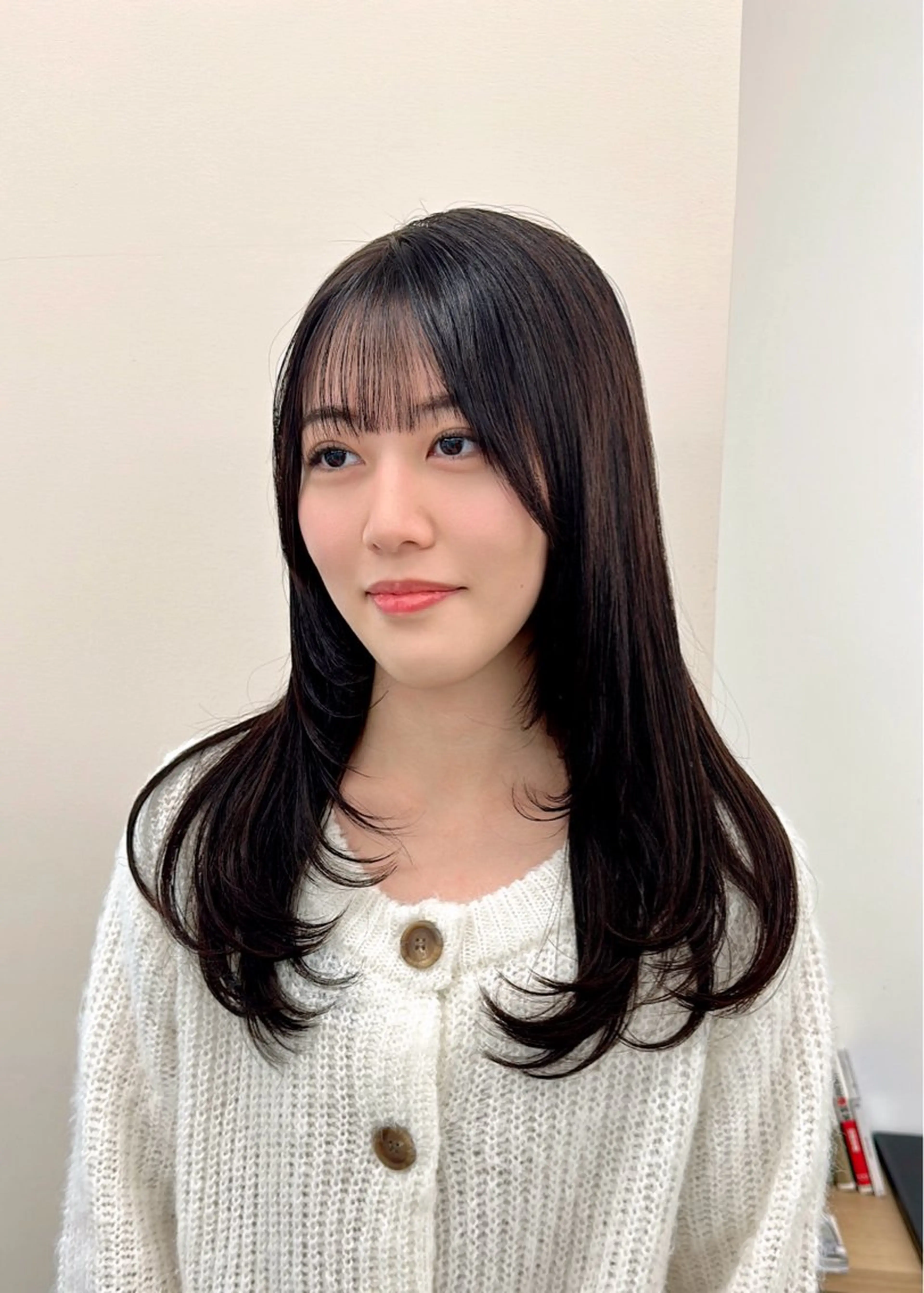 セミロング カラー ブリーチなし/レイヤ ー特化🌈Tommyのヘアスタイル