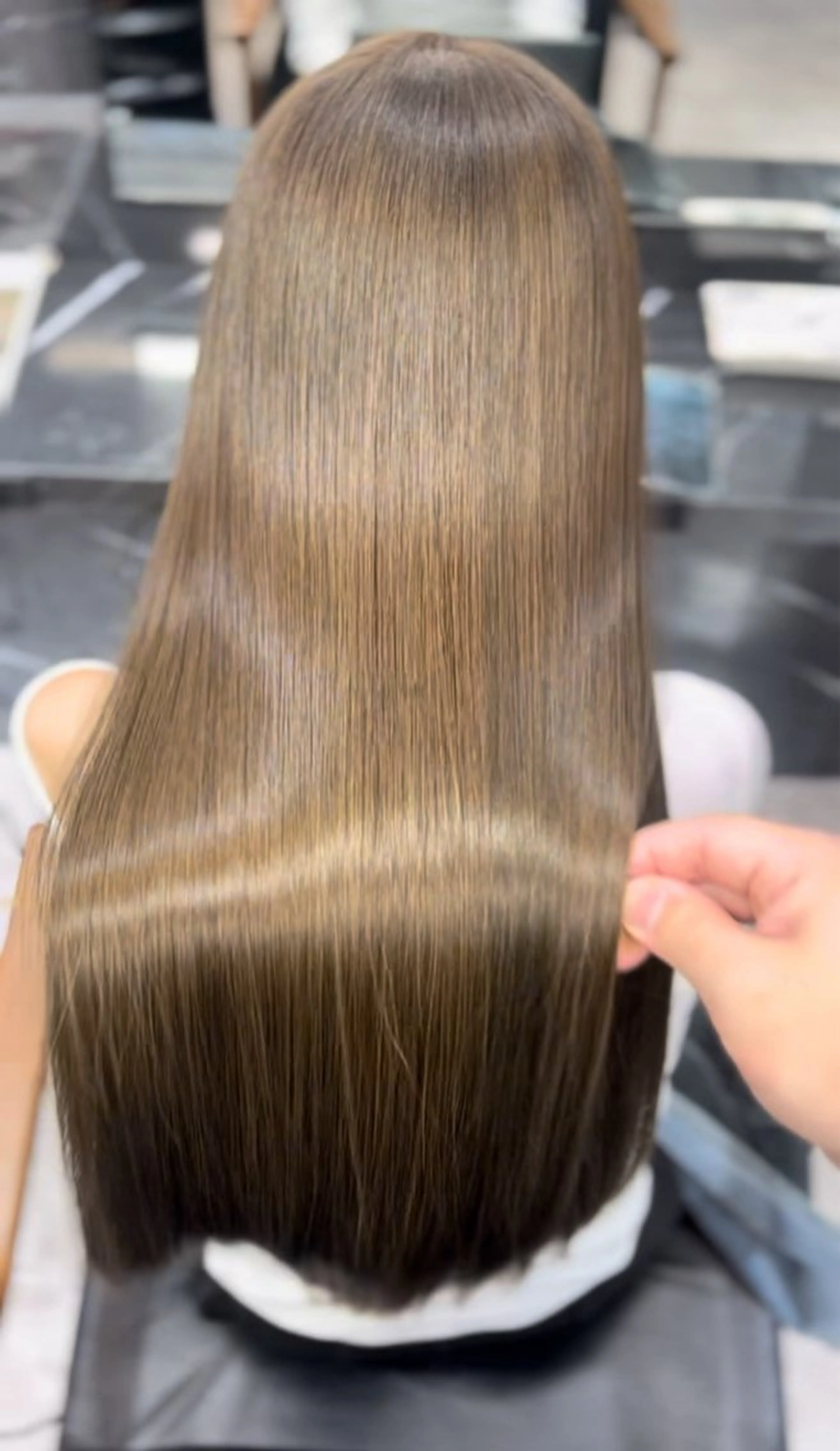 ロング カラー ケアカラー 髪質改善 トリートメント 神戸本格派髪質改善 /MITSUKIのヘアスタイル